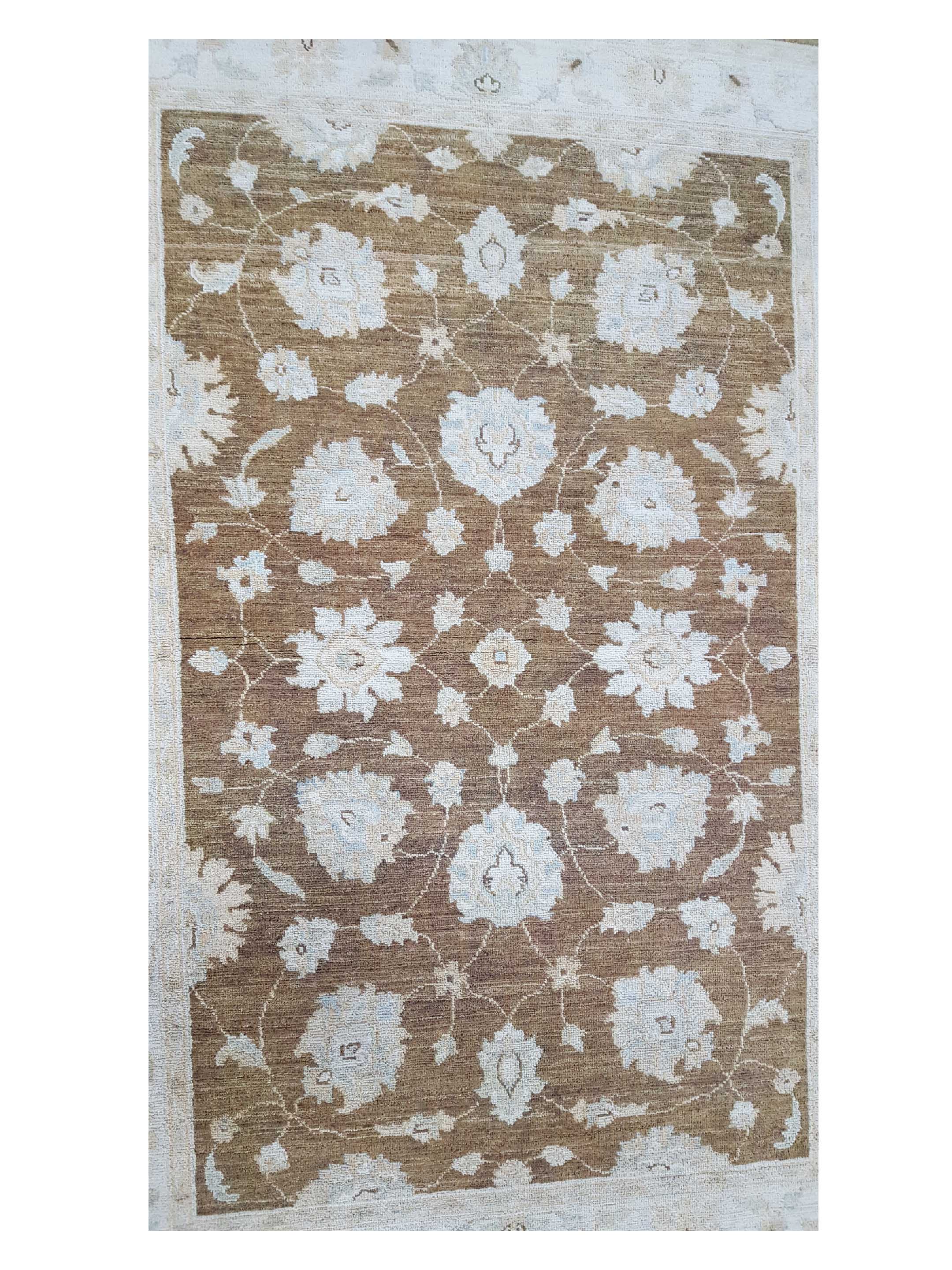 Ziegler Hand Knotted Brown 4x6 - Image 5 of 5