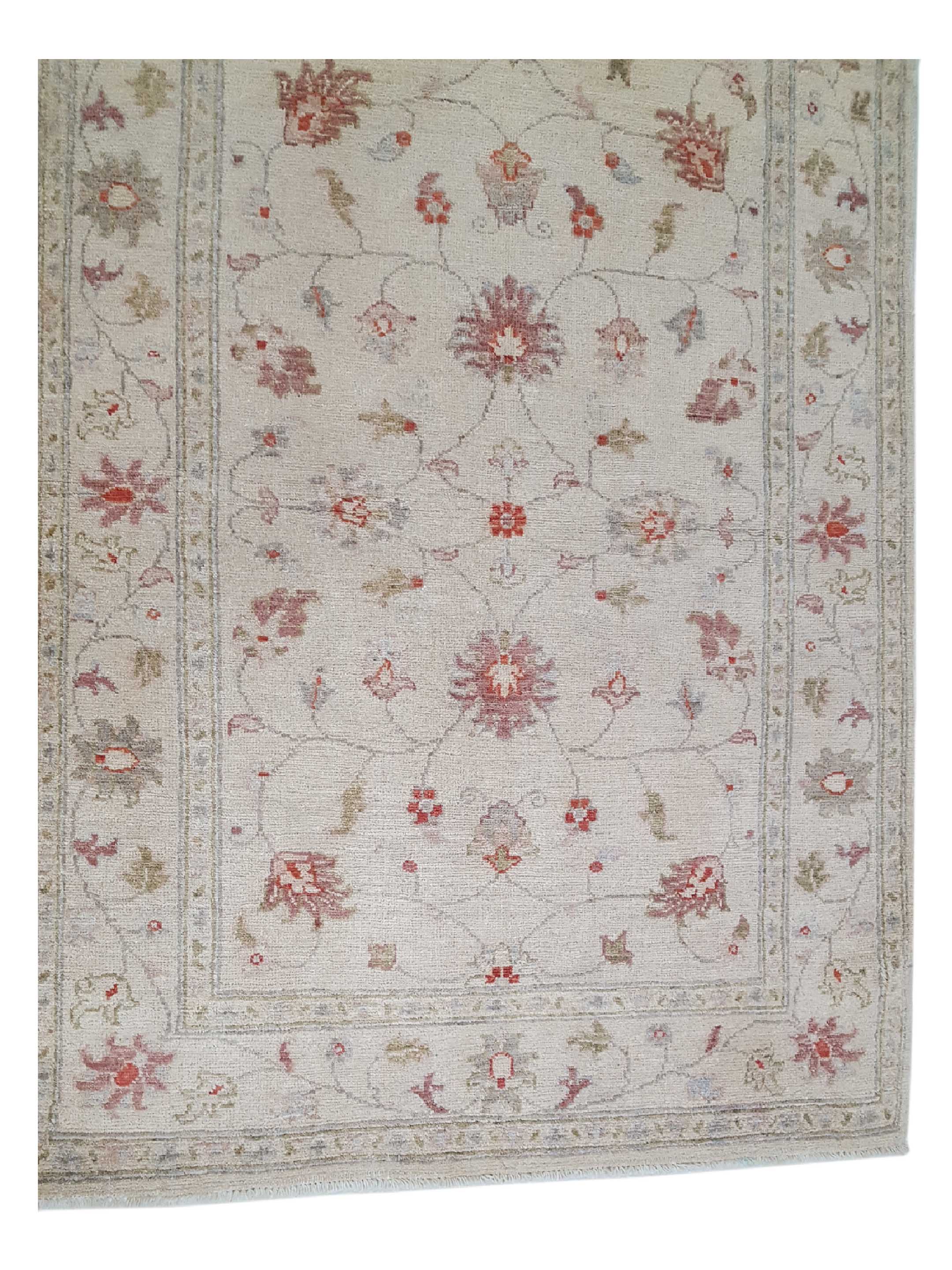 Ziegler Hand Knotted Ivory 3x5 - Image 4 of 6