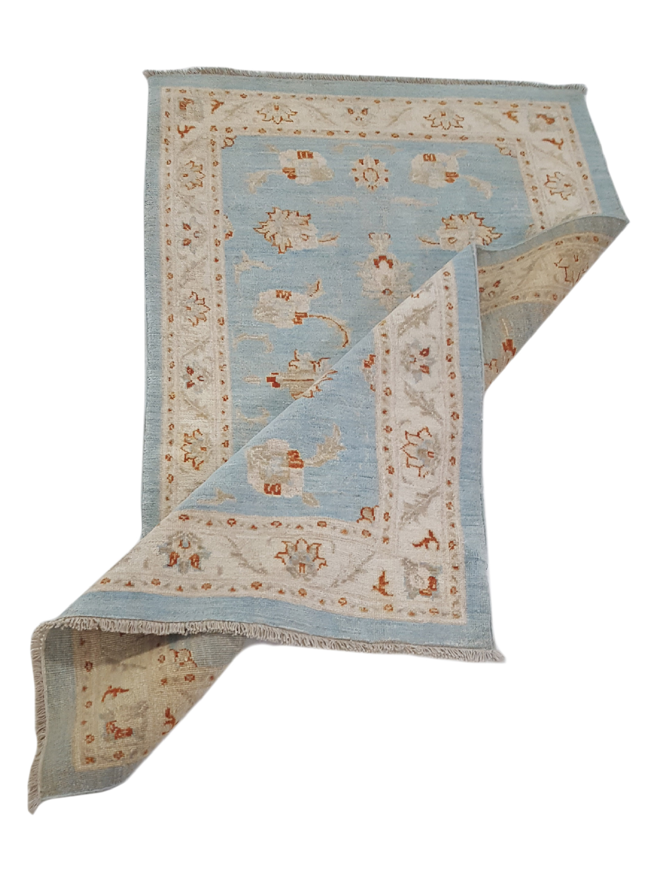 Ziegler Hand Knotted Teal 3x5 - Image 3 of 7