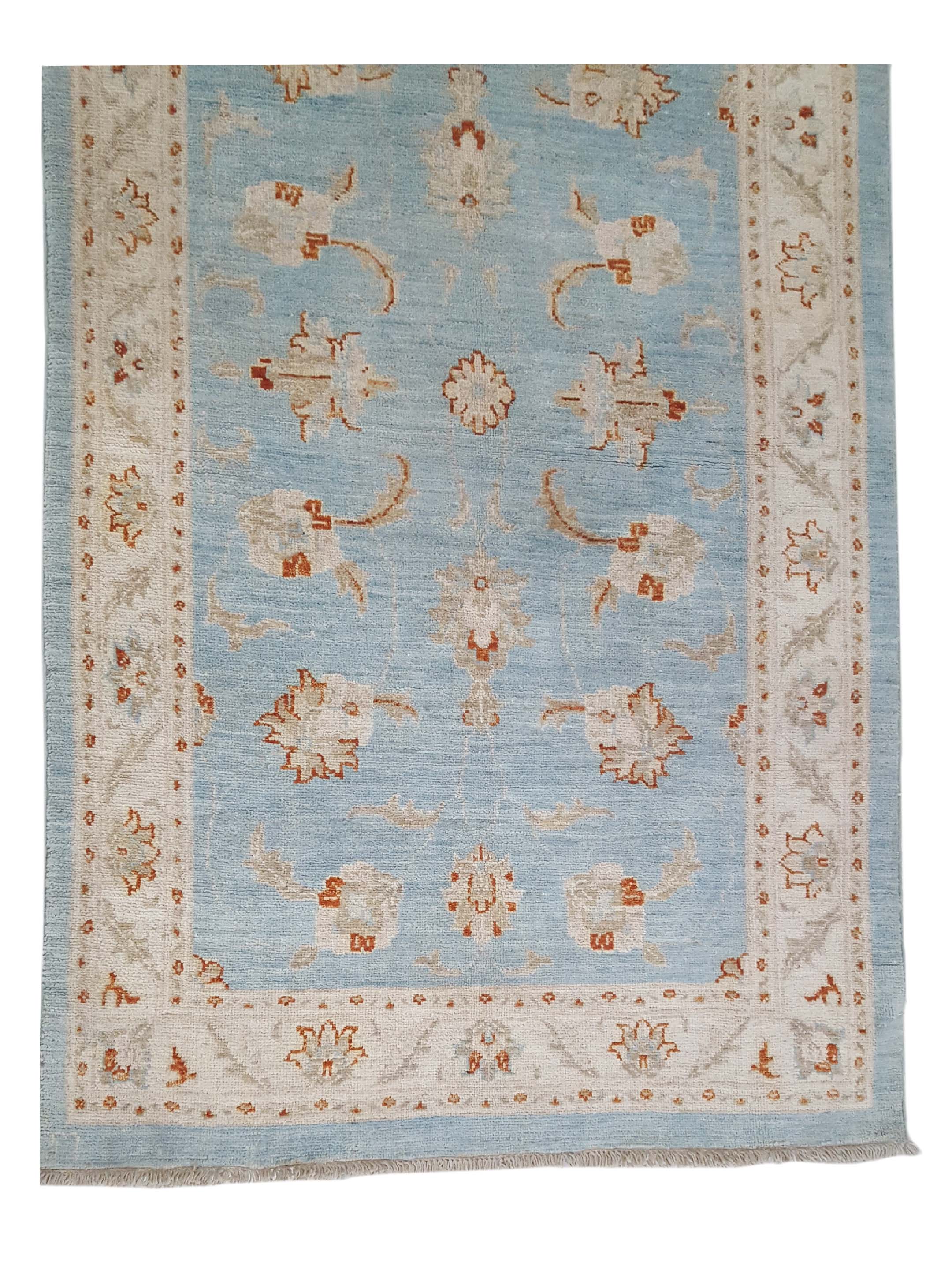 Ziegler Hand Knotted Teal 3x5 - Image 4 of 7