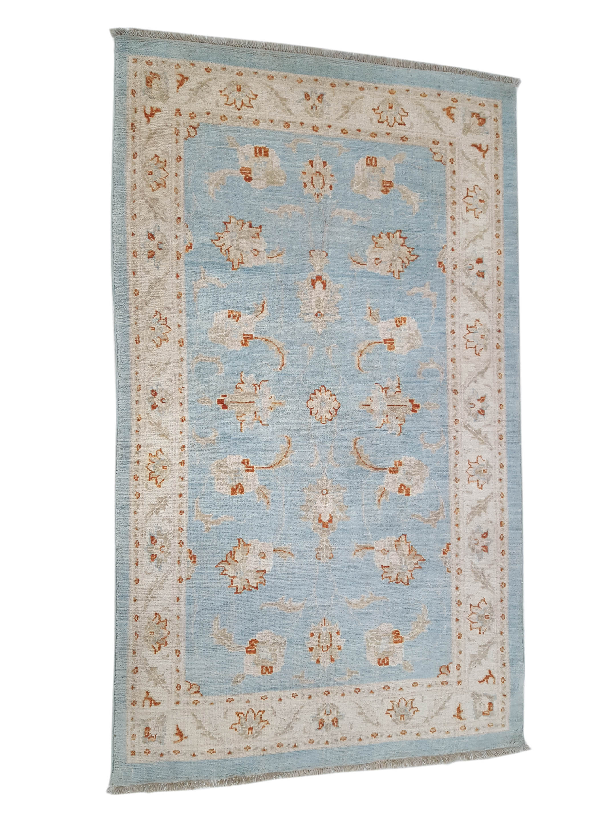Ziegler Hand Knotted Teal 3x5 - Image 5 of 7