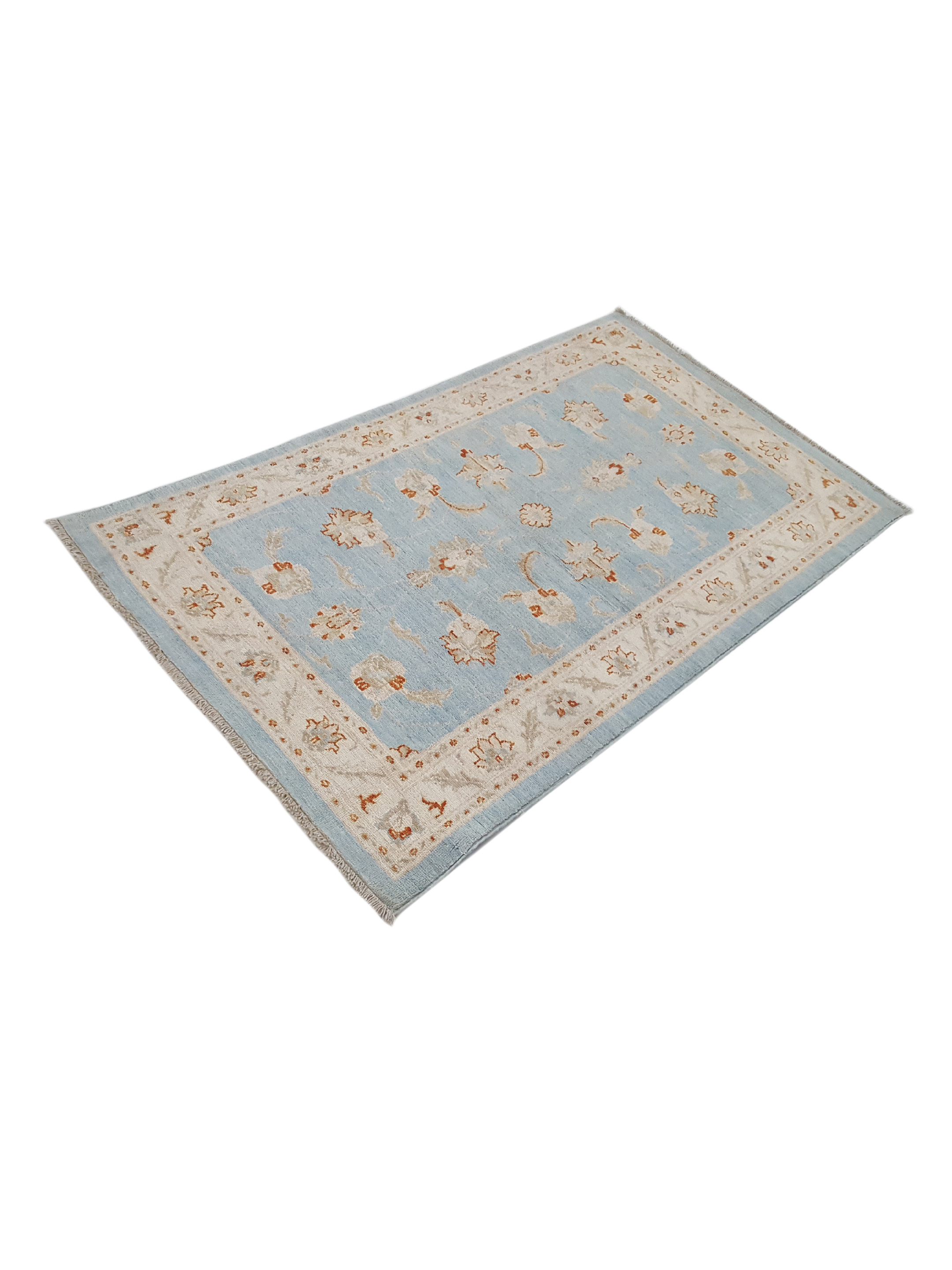 Ziegler Hand Knotted Teal 3x5 - Image 6 of 7