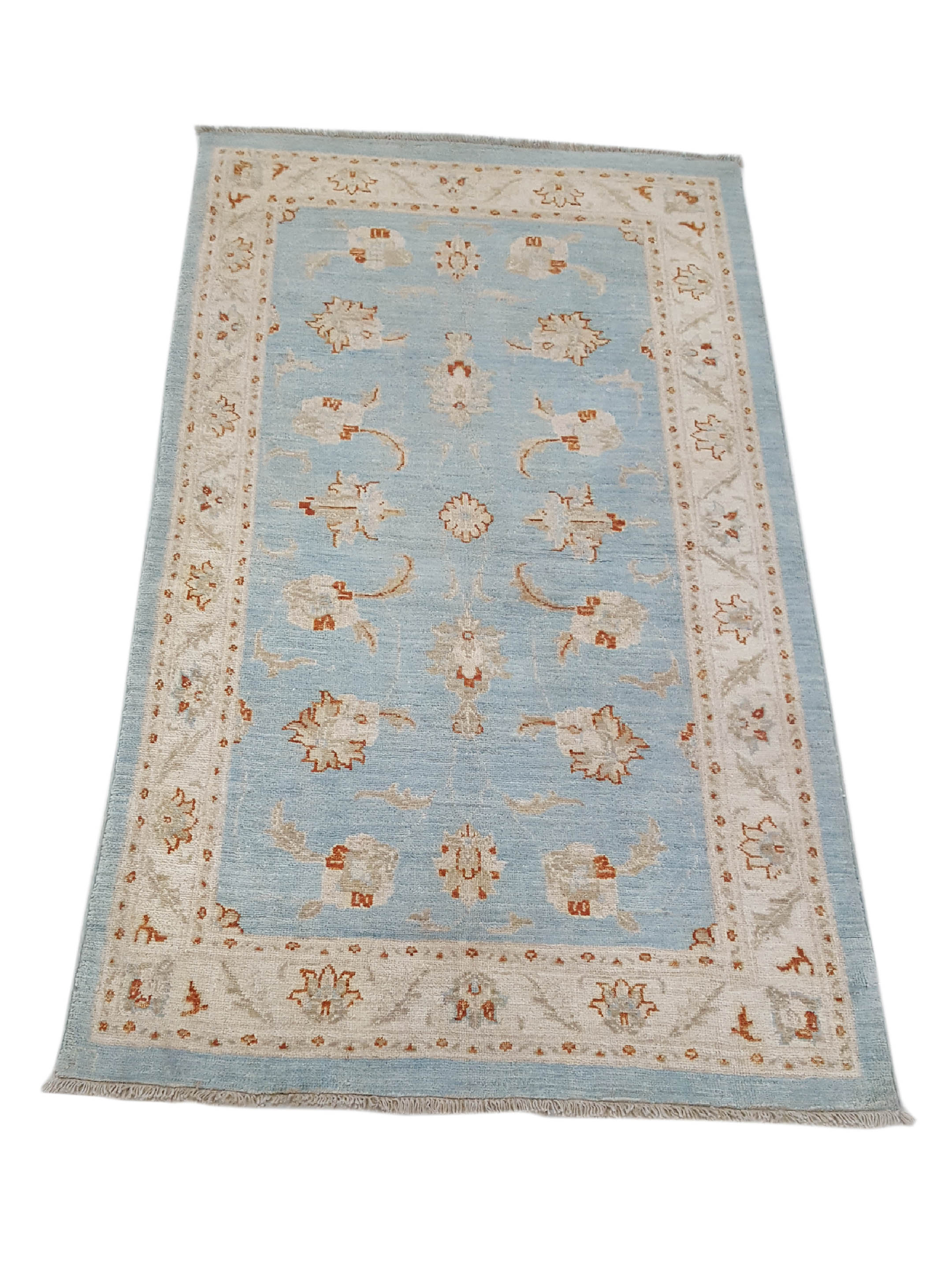 Ziegler Hand Knotted Teal 3x5 - Image 7 of 7