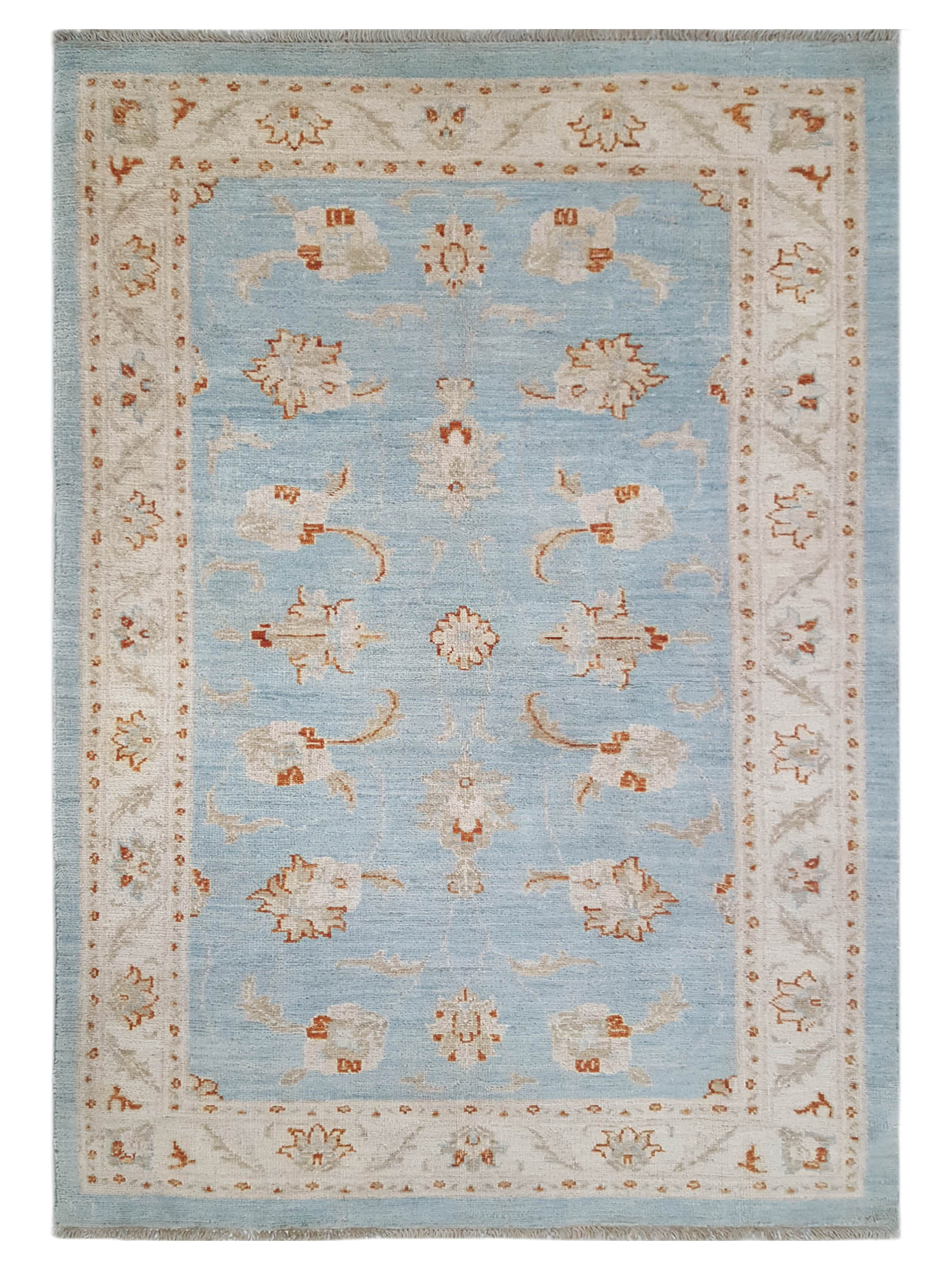 Ziegler Hand Knotted Teal 3x5