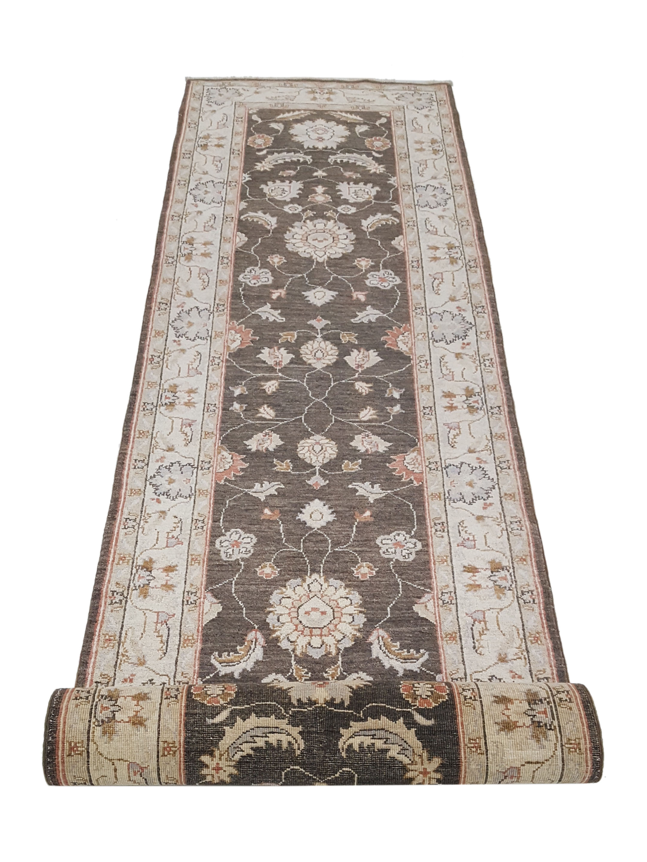 Ziegler Hand Knotted Brown 3x10 - Image 3 of 6