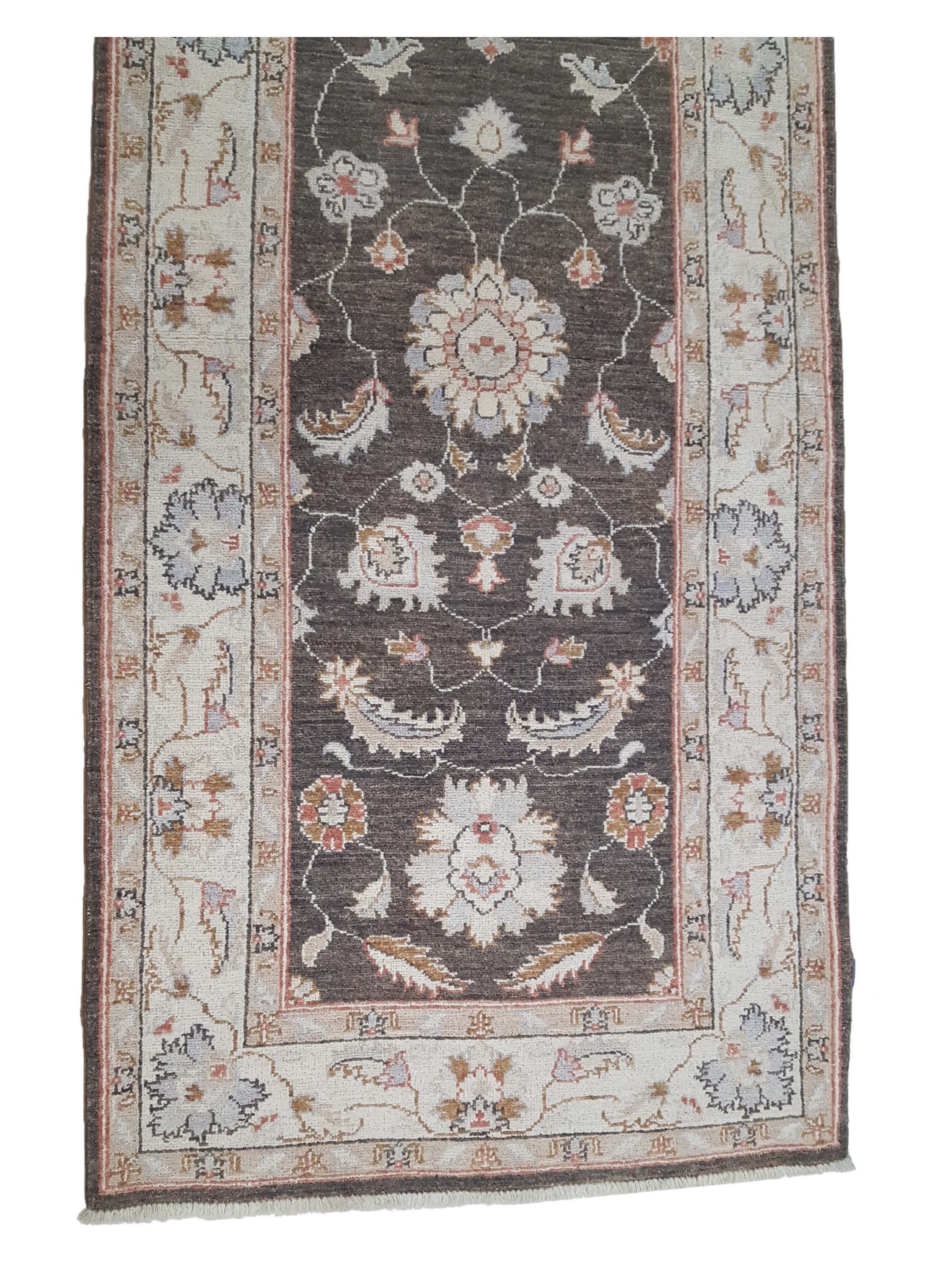Ziegler Hand Knotted Brown 3x10 - Image 4 of 6