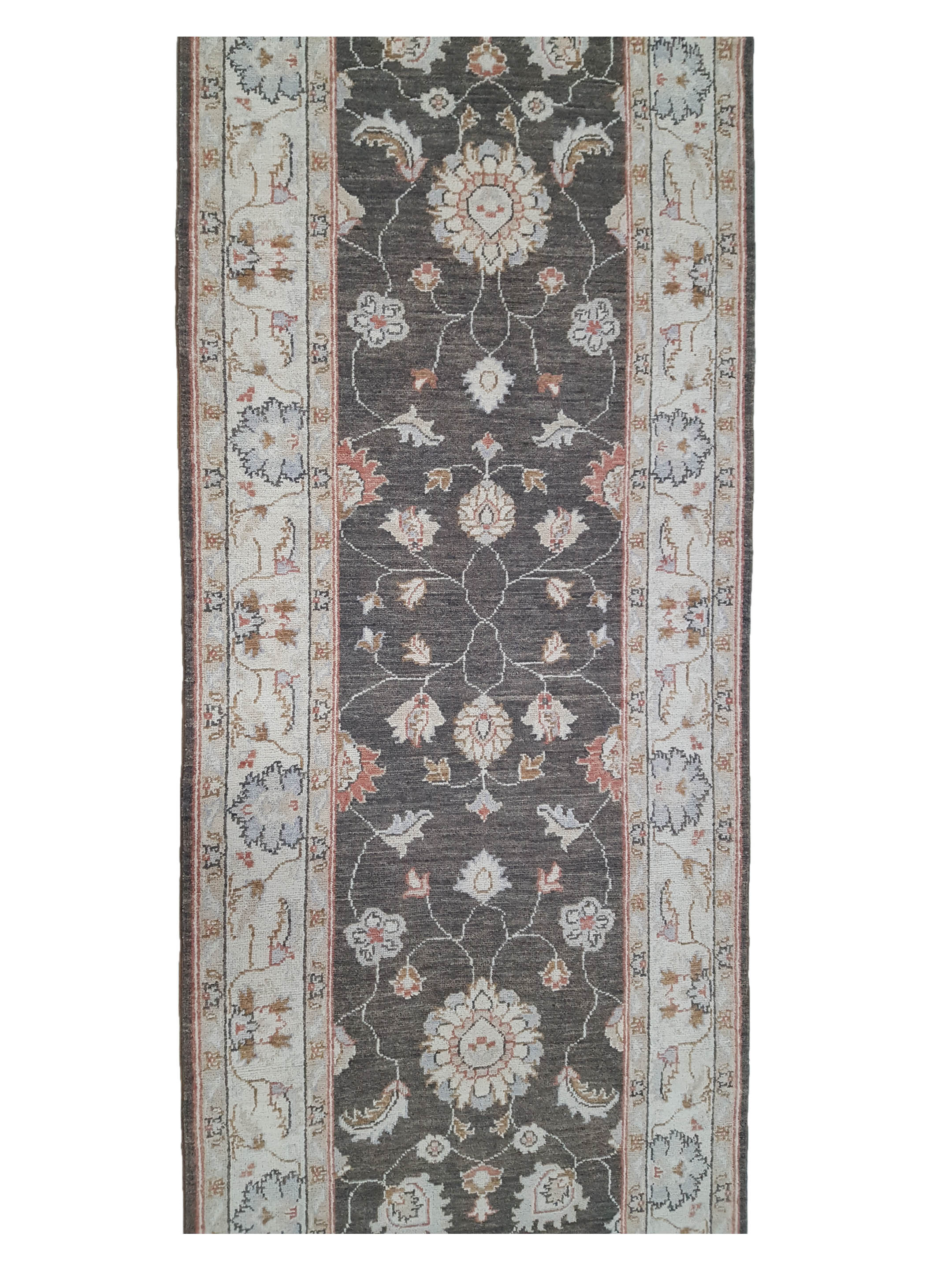 Ziegler Hand Knotted Brown 3x10 - Image 5 of 6