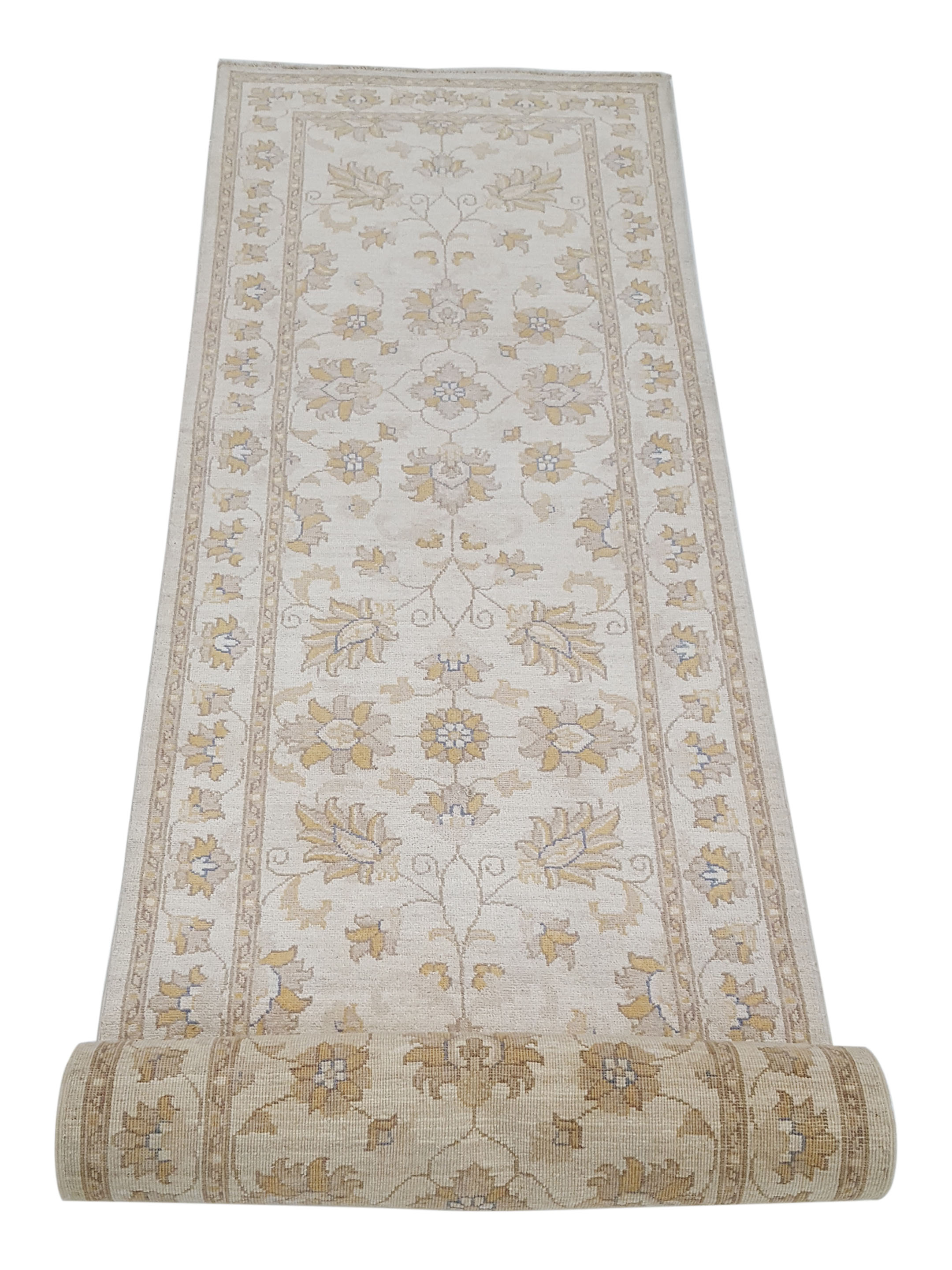 Ziegler Hand Knotted Ivory 3x10 - Image 3 of 6