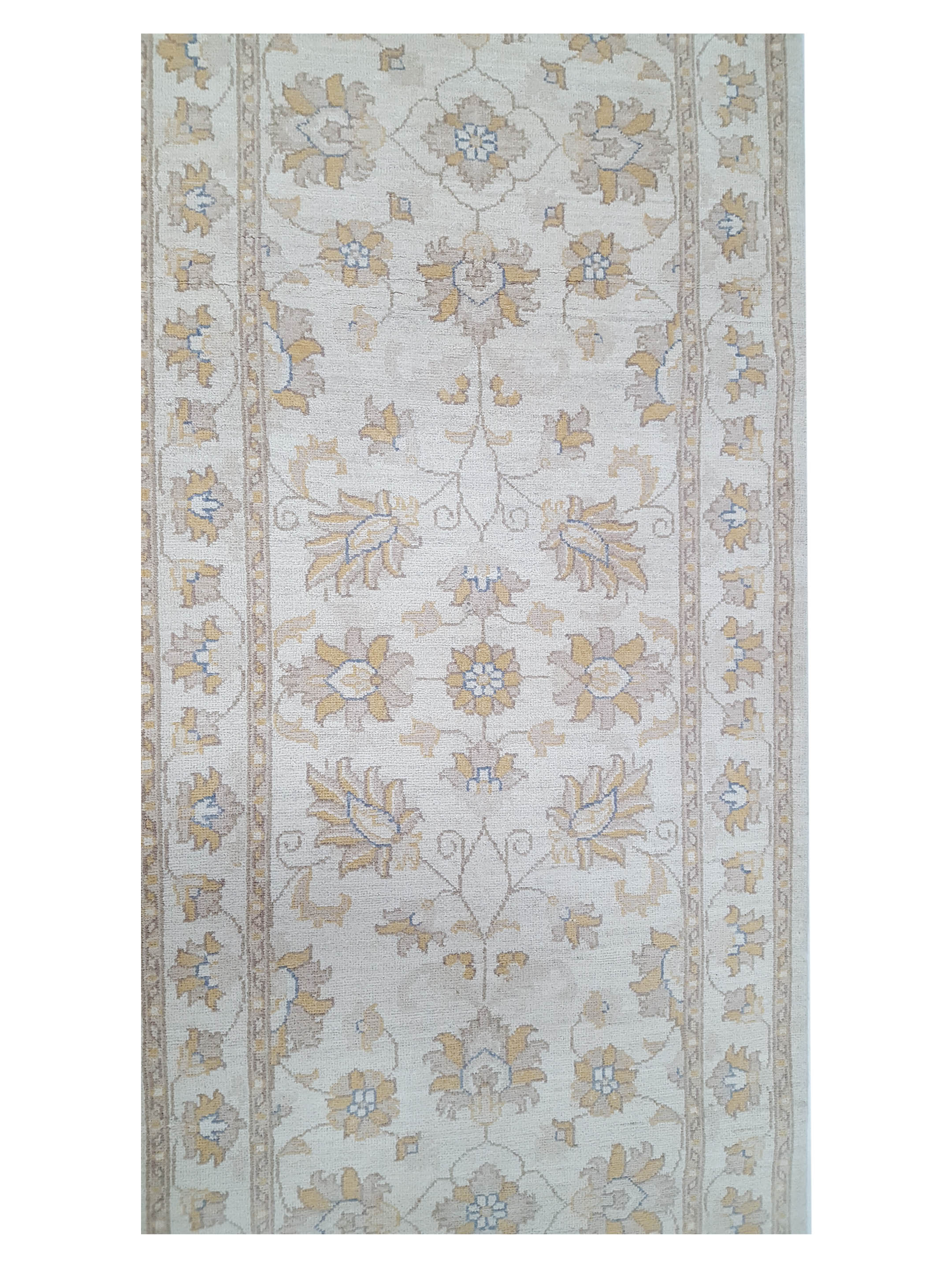 Ziegler Hand Knotted Ivory 3x10 - Image 5 of 6