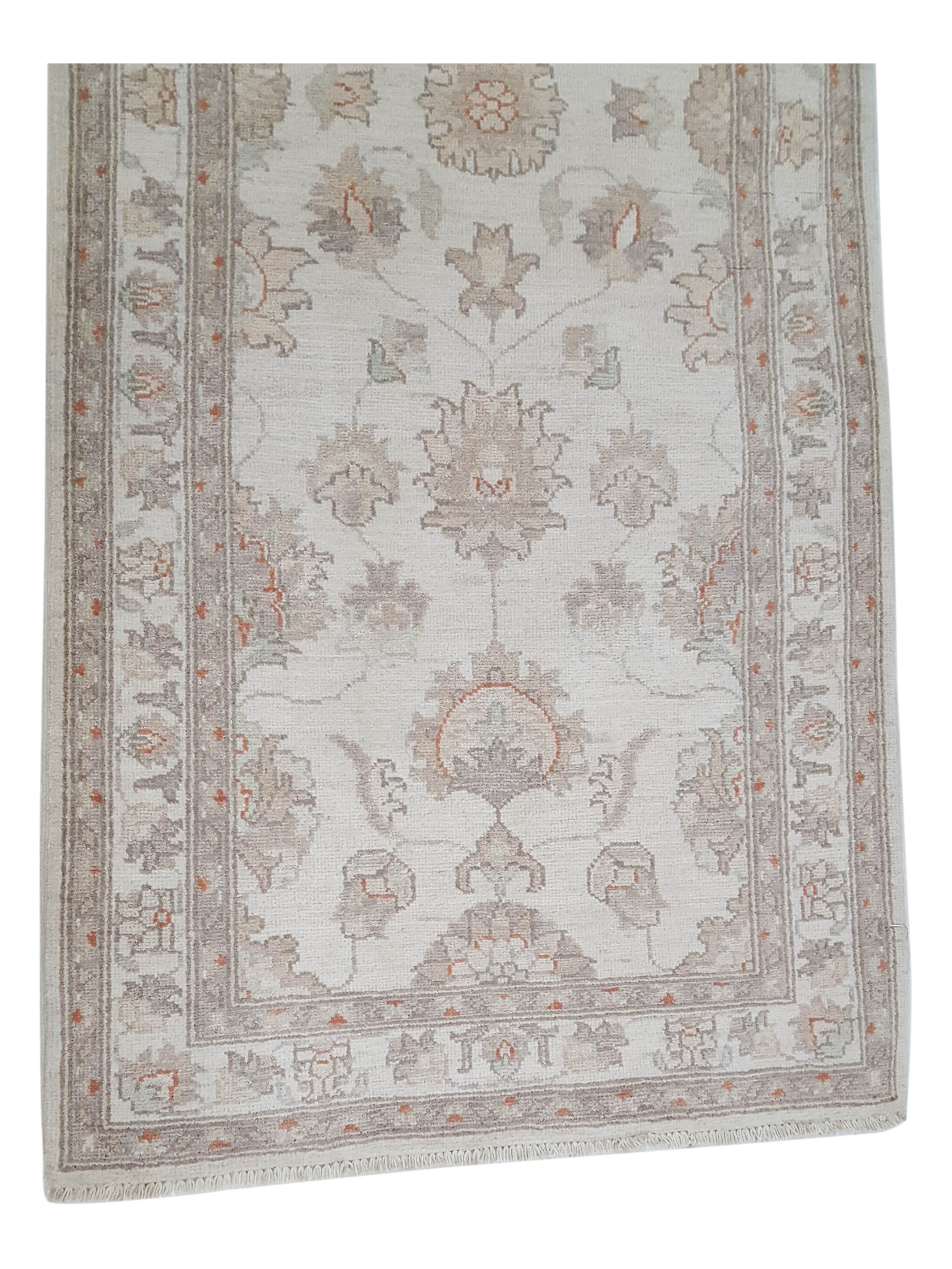 Ziegler Hand Knotted Ivory 2.6x6 - Image 3 of 5