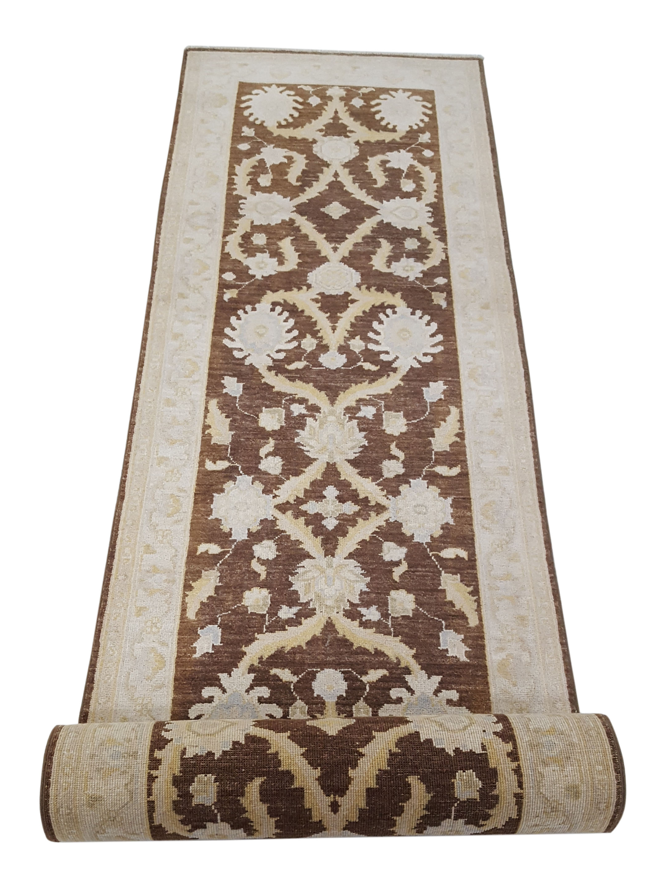 Ziegler Hand Knotted Brown 2.6x9 - Image 3 of 6