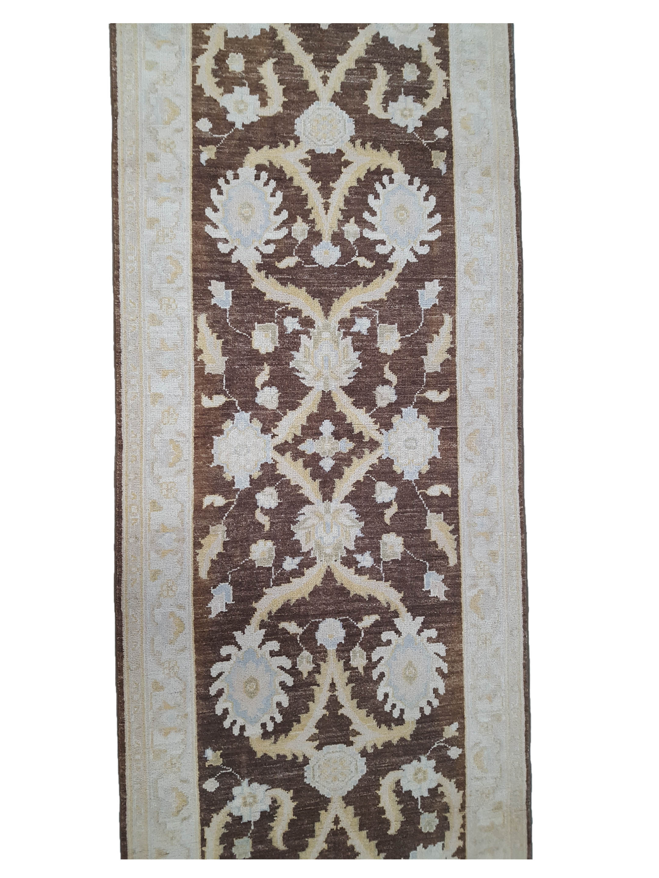 Ziegler Hand Knotted Brown 2.6x9 - Image 5 of 6