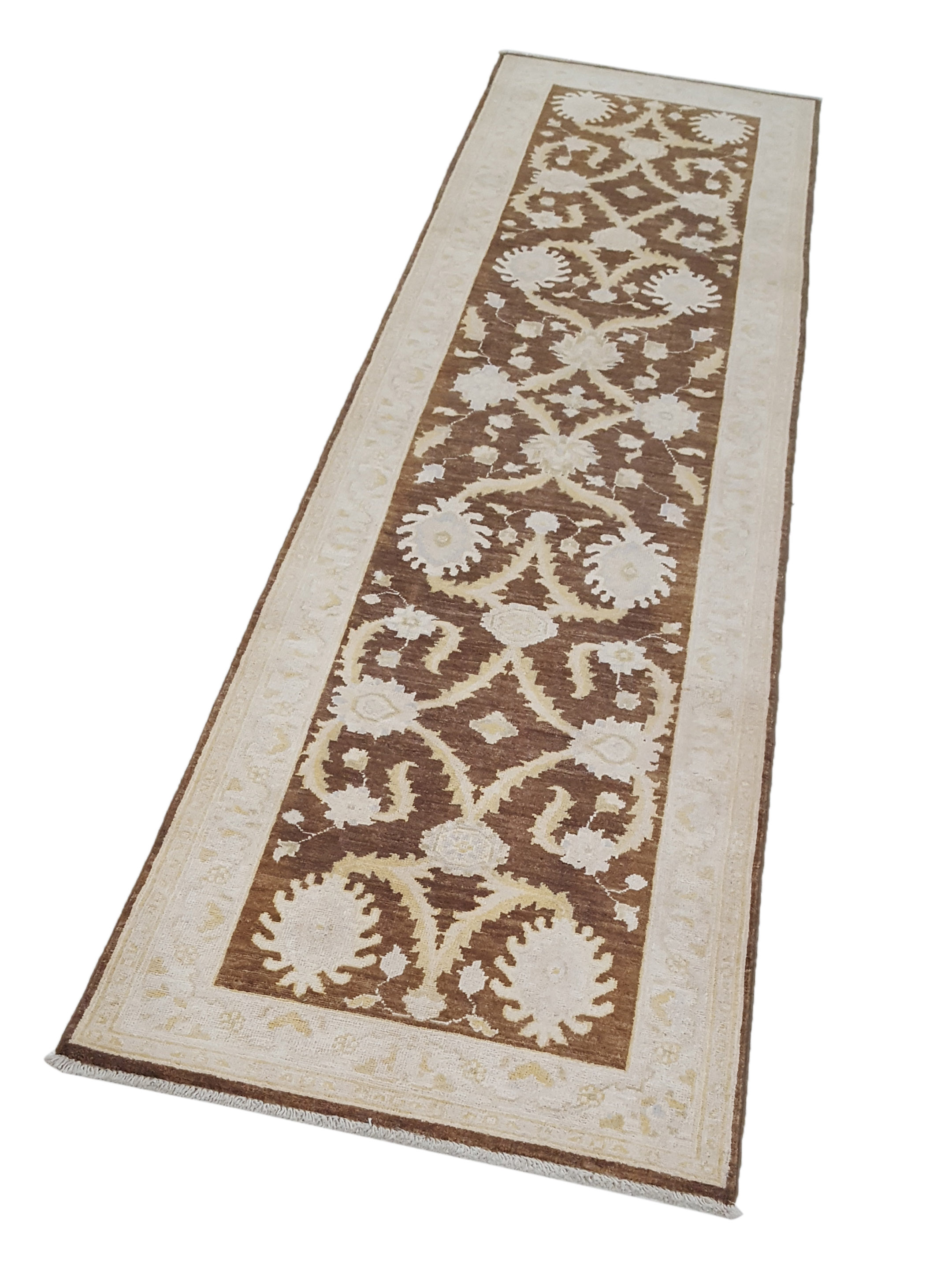Ziegler Hand Knotted Brown 2.6x9 - Image 6 of 6