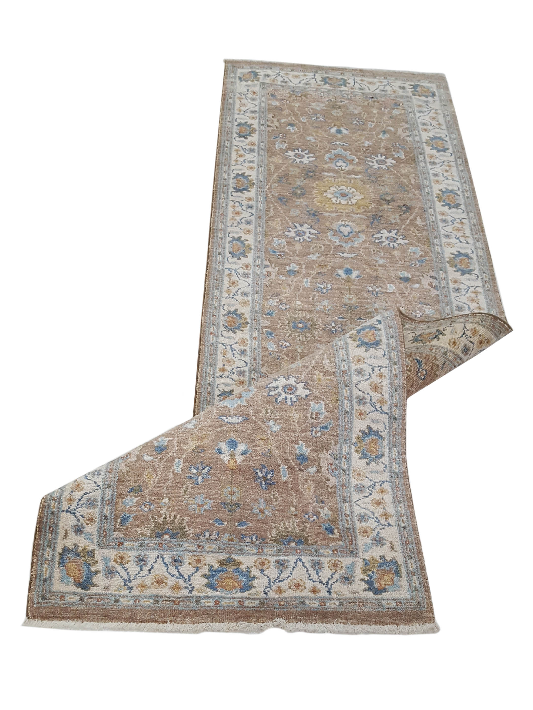 Ziegler Hand Knotted Lt.Brown 3x8 - Image 3 of 6