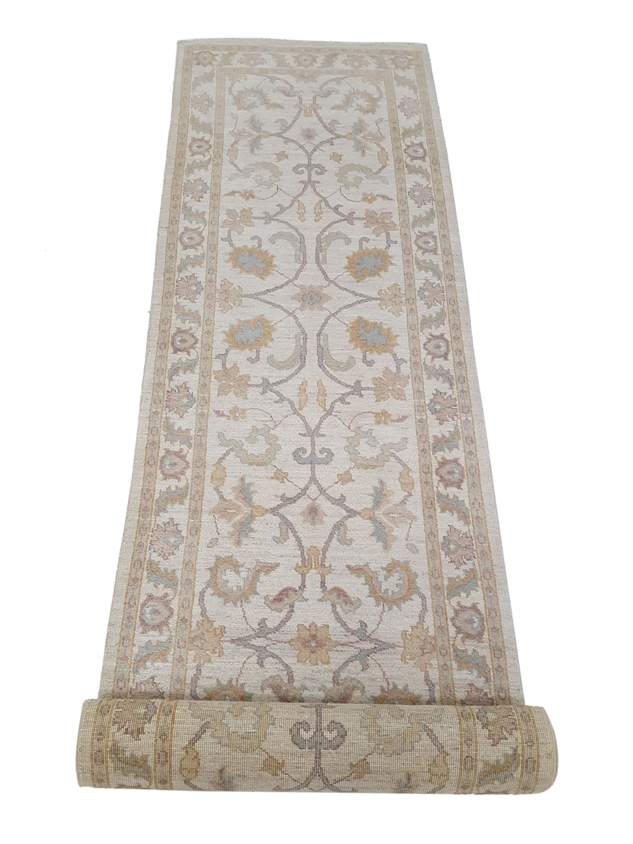 Ziegler Hand Knotted Ivory 3x10 - Image 3 of 6