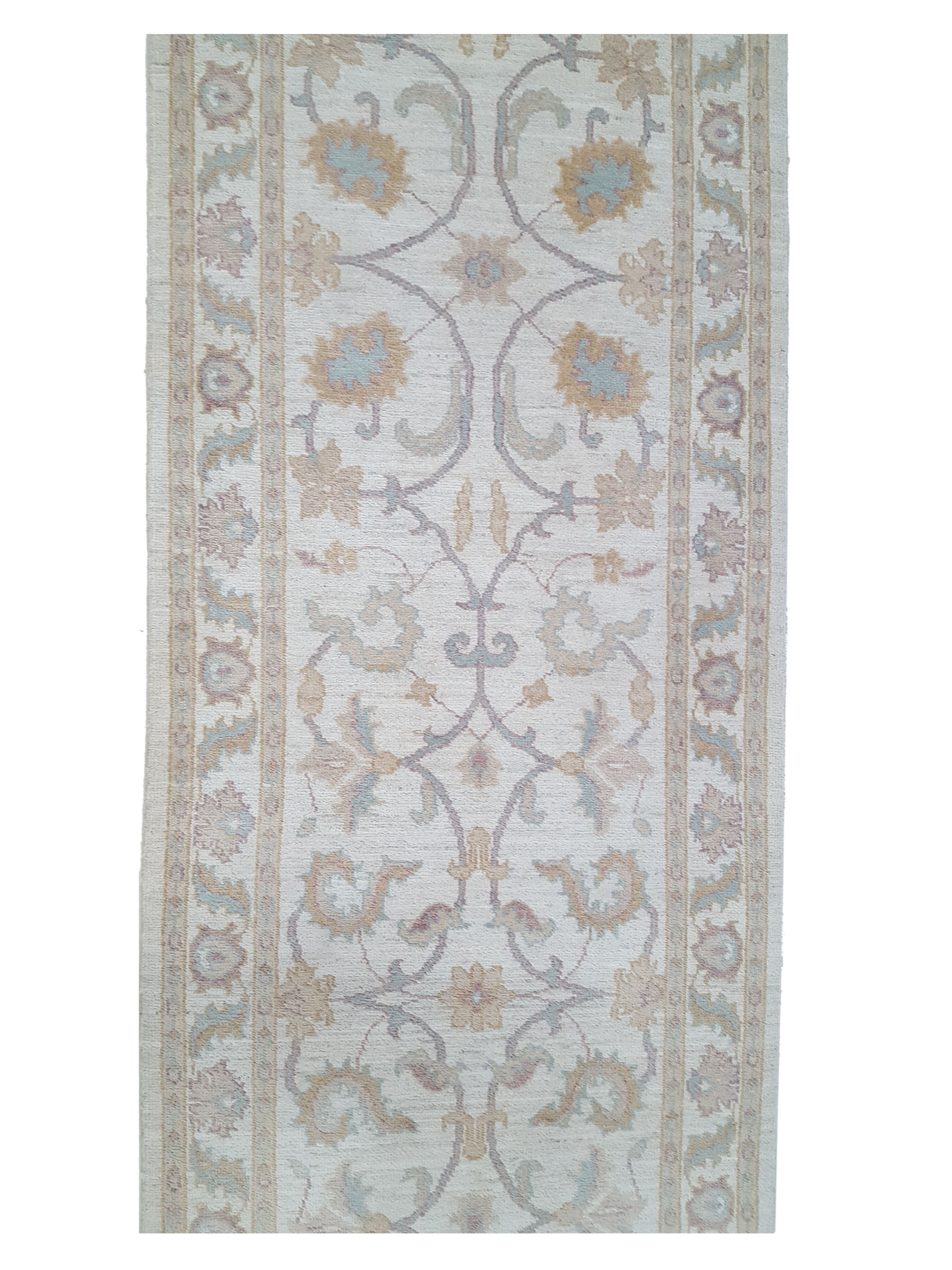 Ziegler Hand Knotted Ivory 3x10 - Image 5 of 6