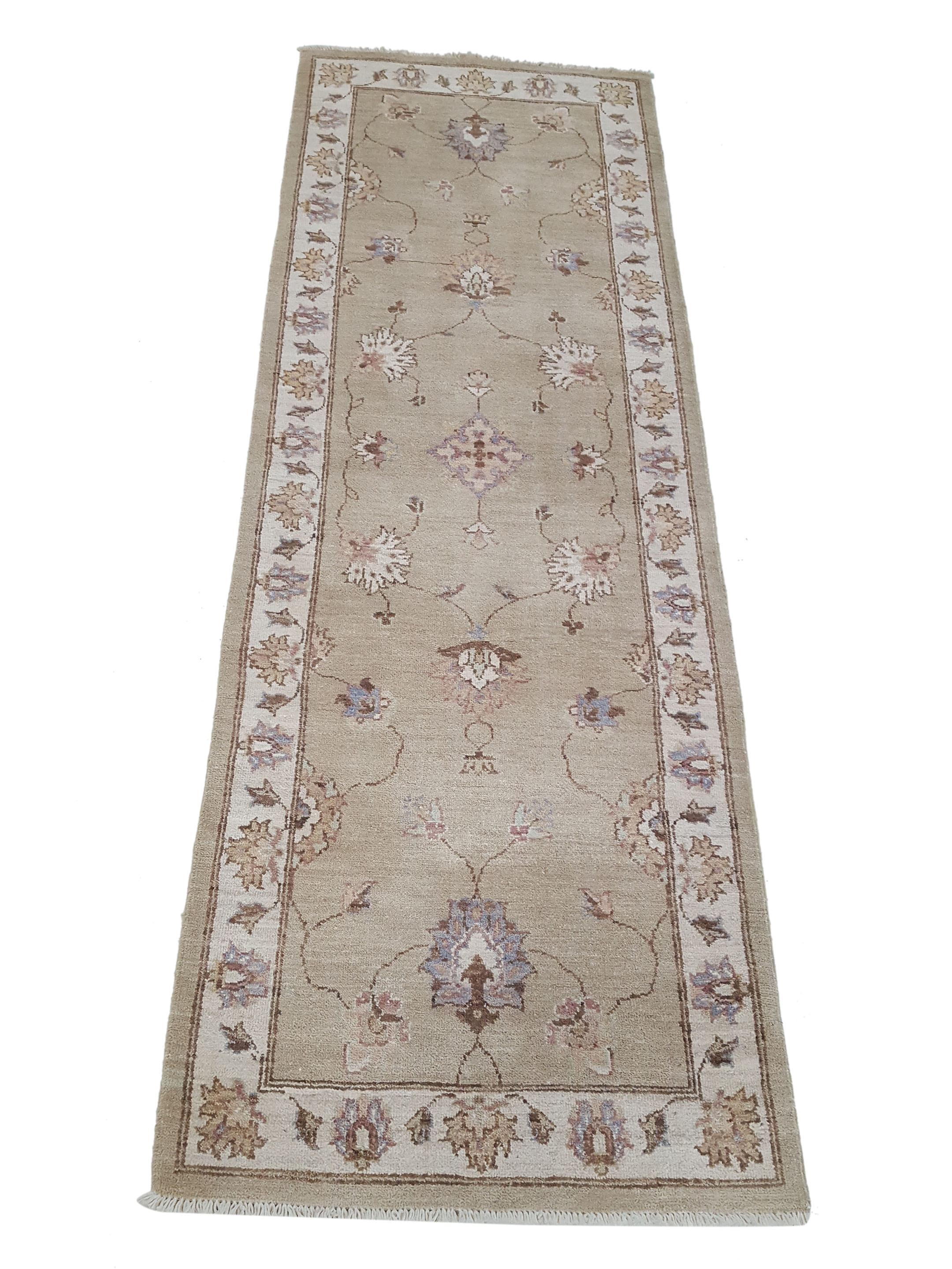 Ziegler Hand Knotted Ivory 2.6x8 - Image 2 of 6