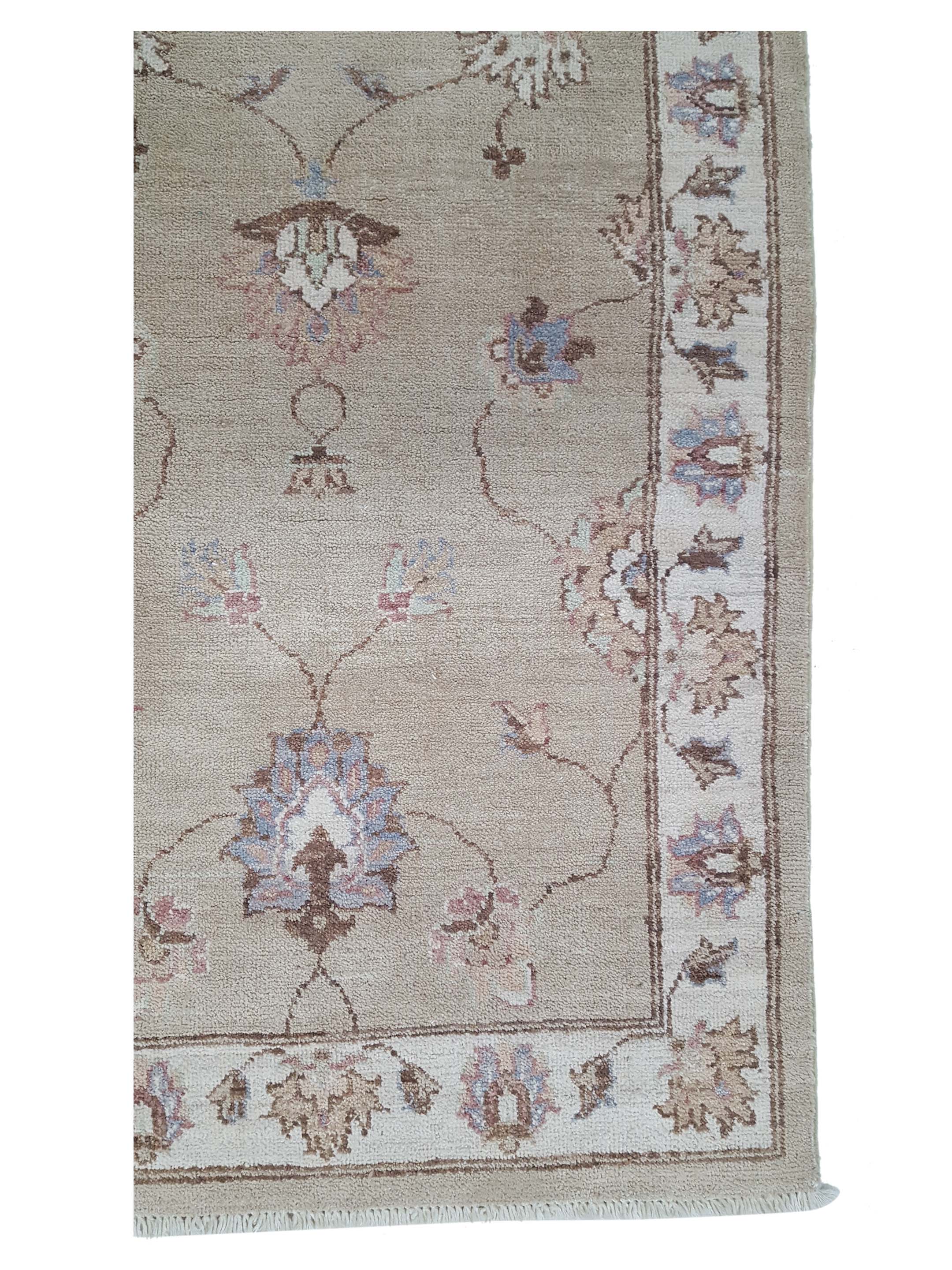 Ziegler Hand Knotted Ivory 2.6x8 - Image 4 of 6