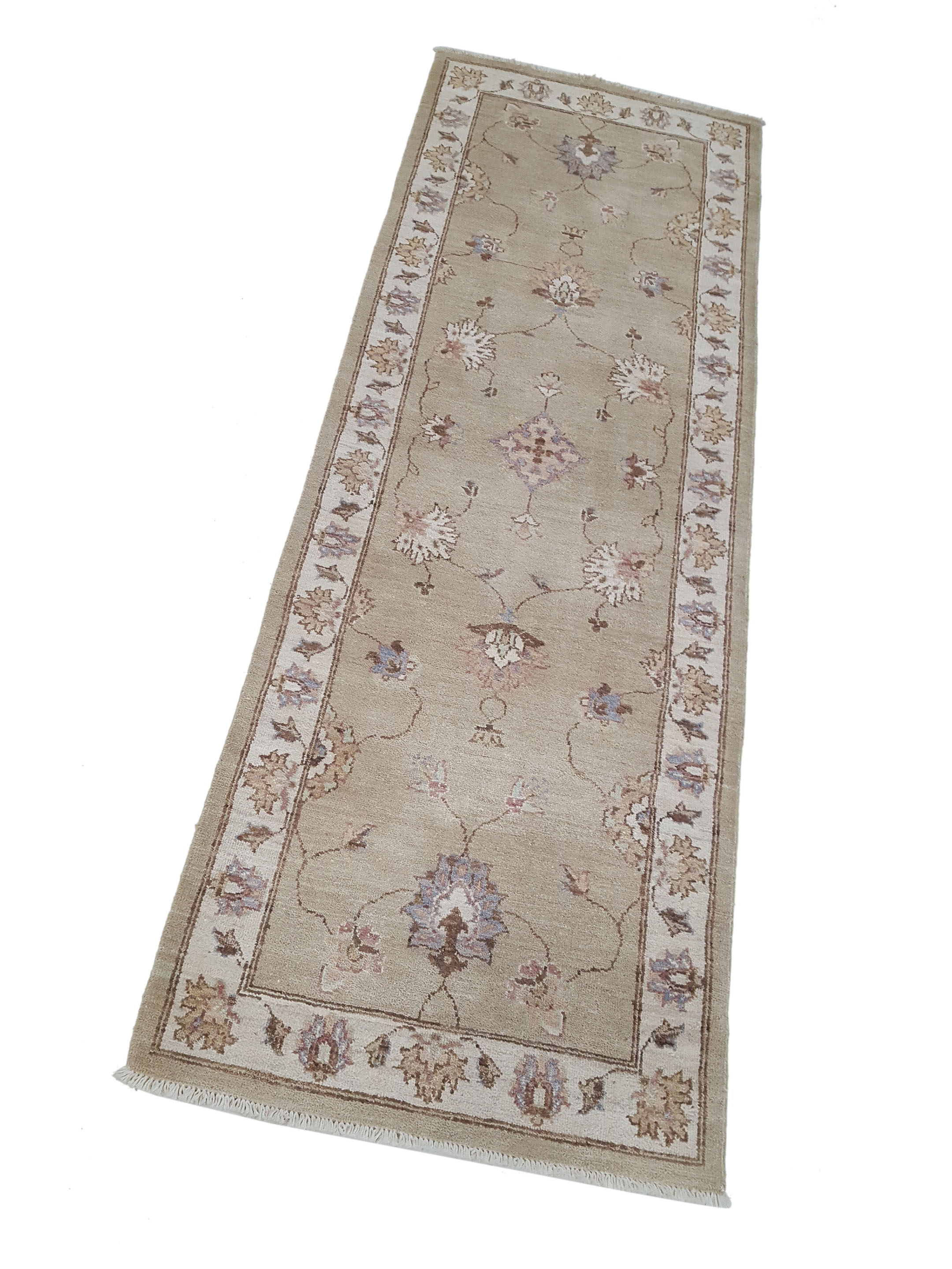 Ziegler Hand Knotted Ivory 2.6x8 - Image 6 of 6