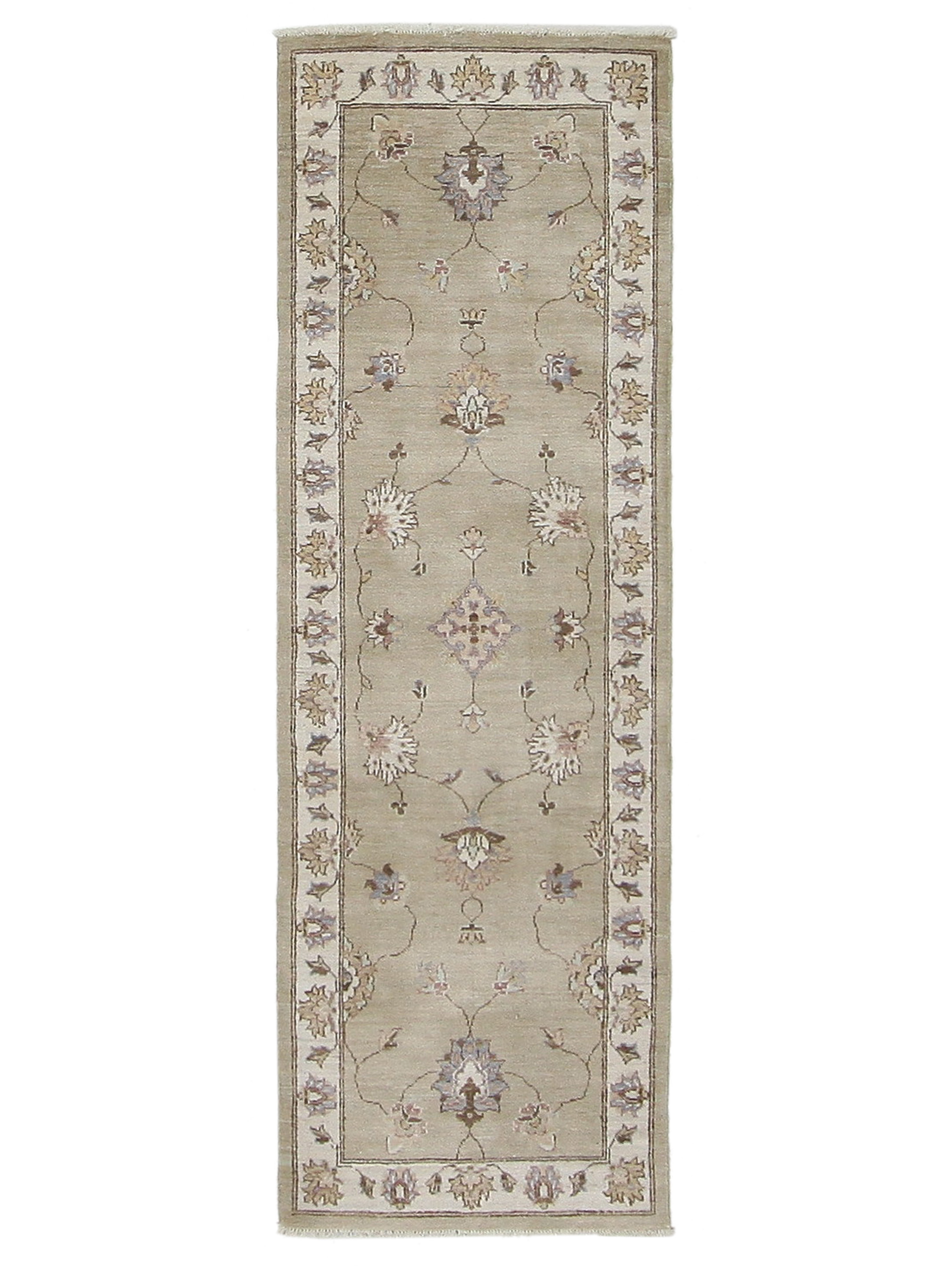 Ziegler Hand Knotted Ivory 2.6x8