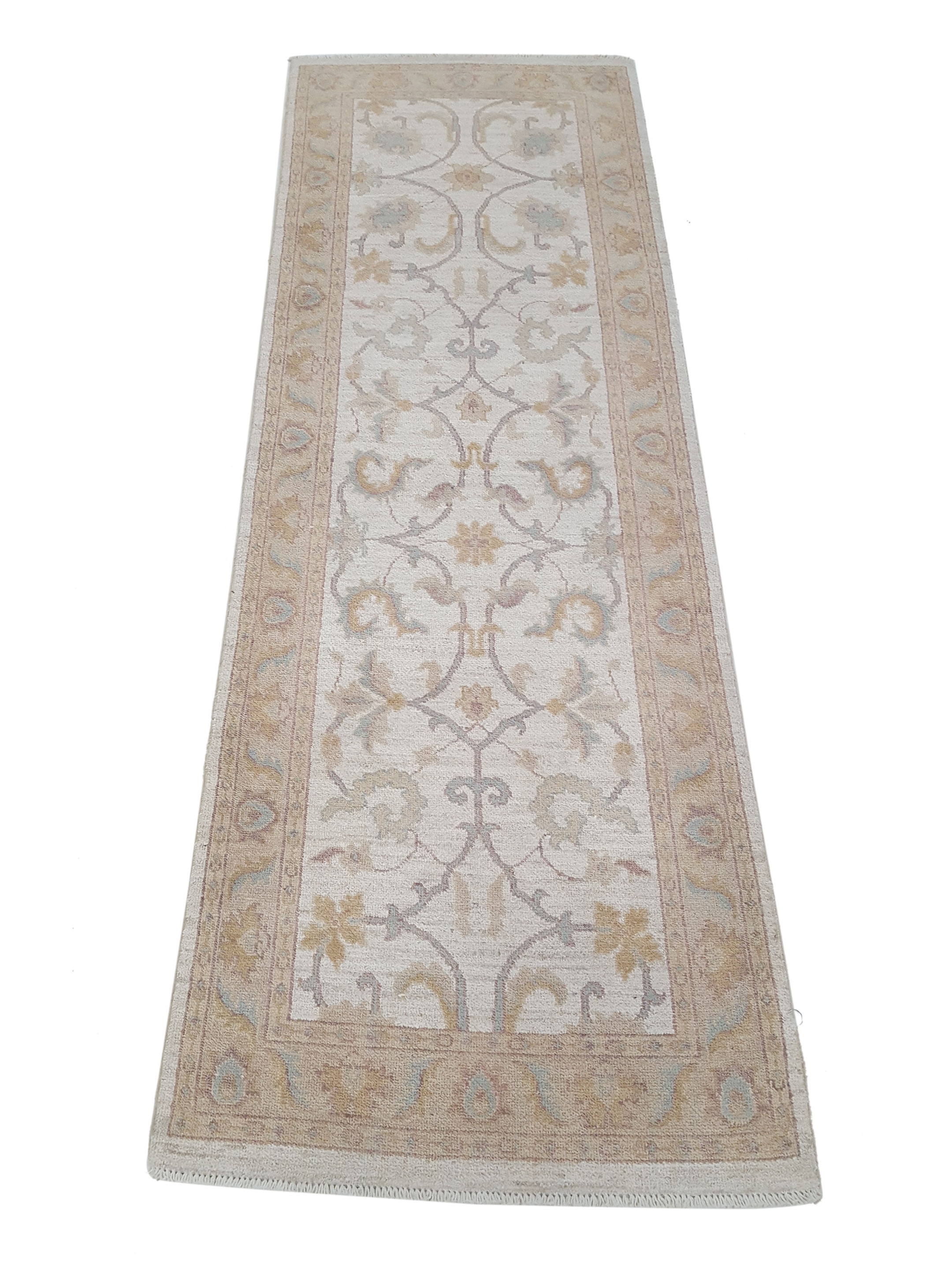 Ziegler Hand Knotted Ivory 3x8 - Image 2 of 6