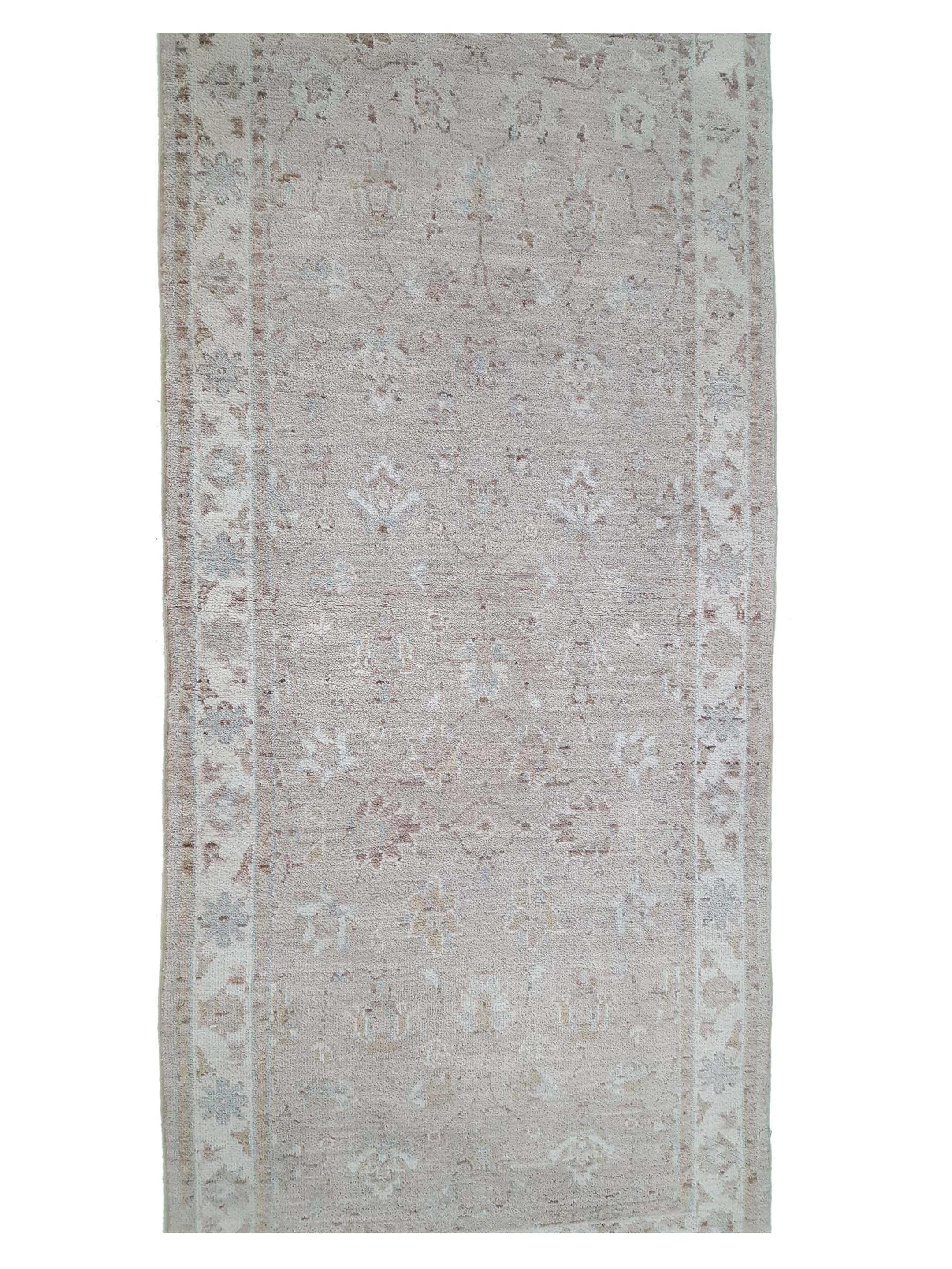 Ziegler Hand Knotted Ivory 2.6x6 - Image 5 of 6