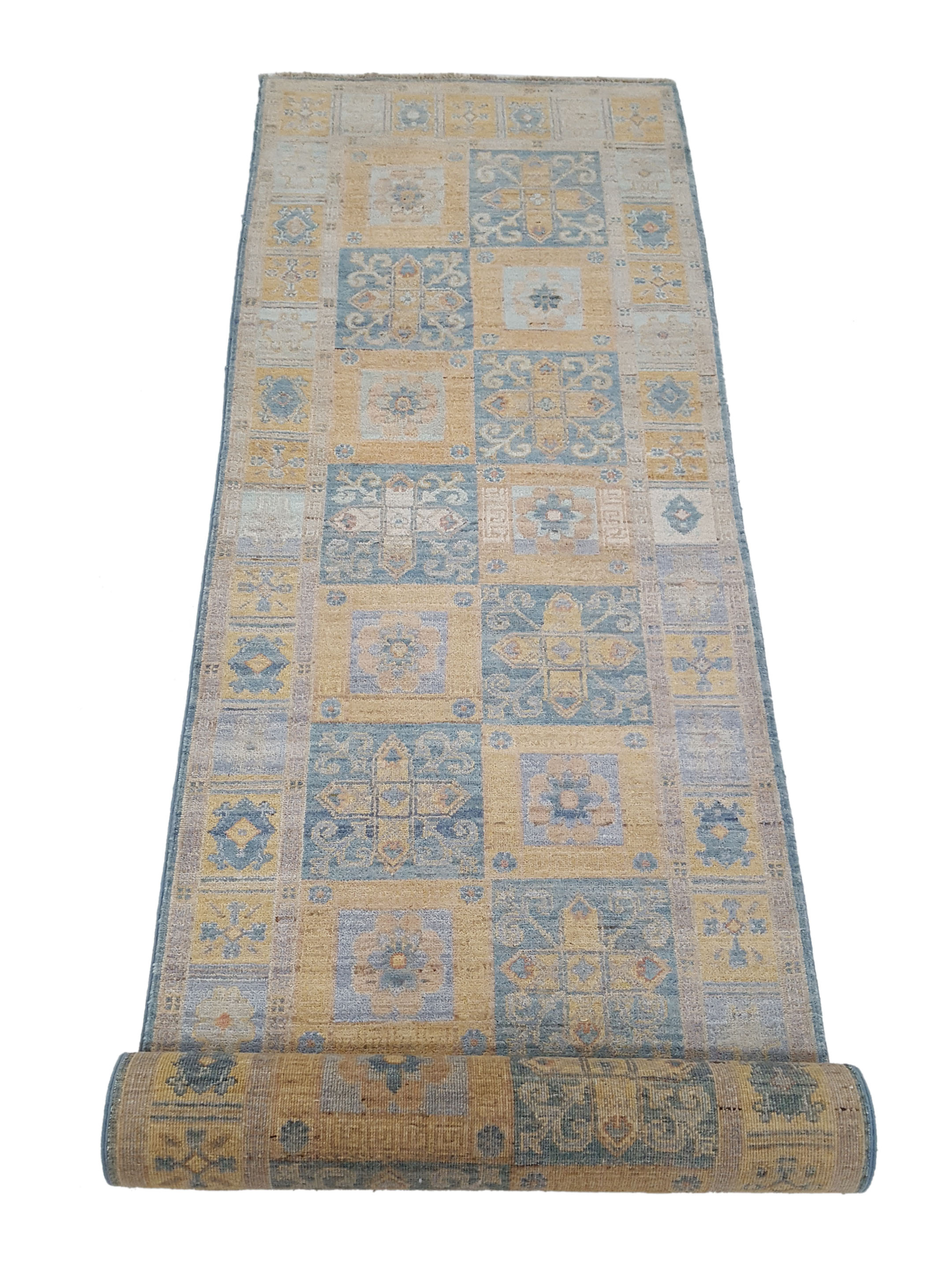 Ziegler Hand Knotted Blue 3x10 - Image 3 of 6