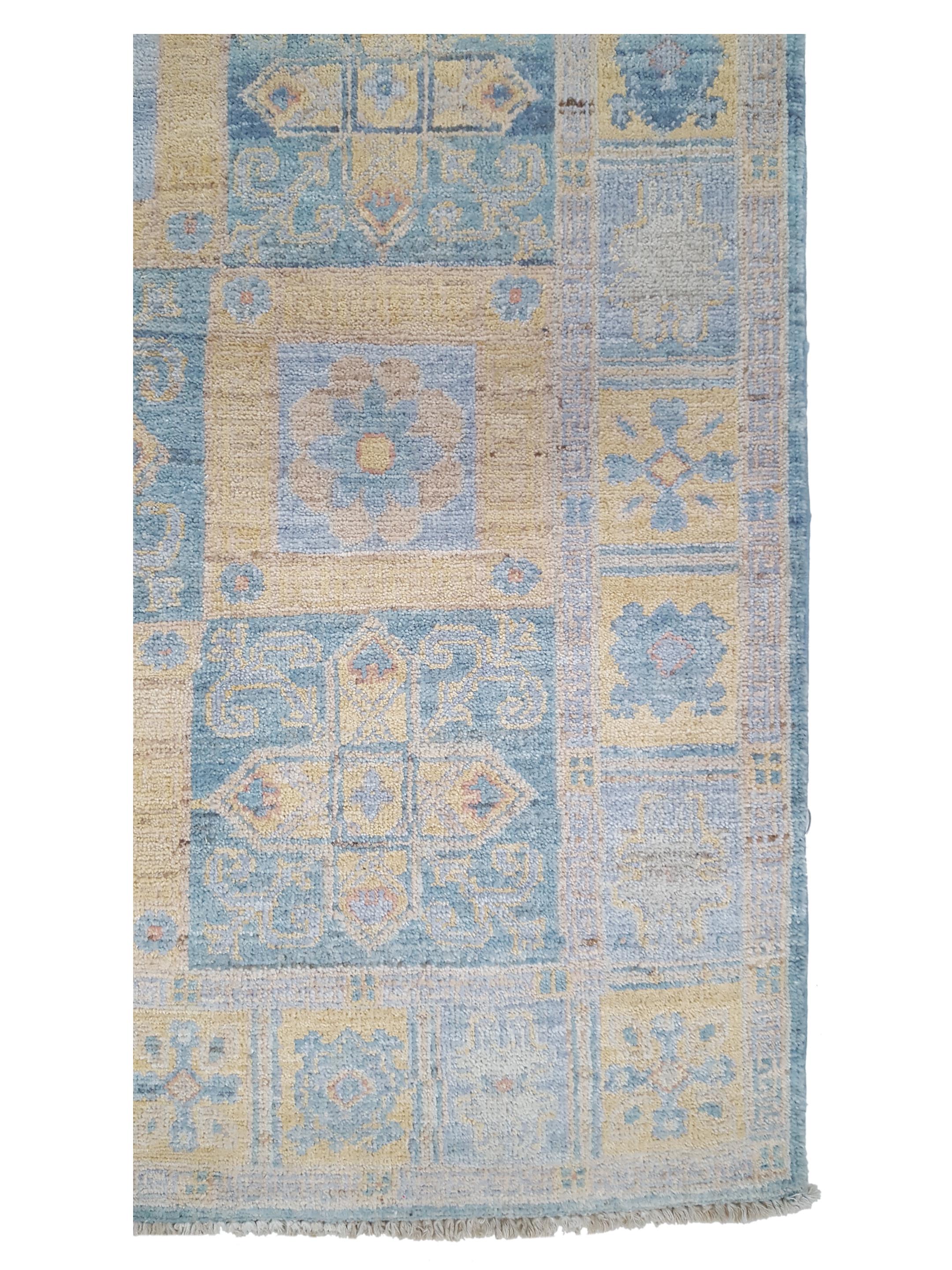 Ziegler Hand Knotted Blue 3x10 - Image 4 of 6