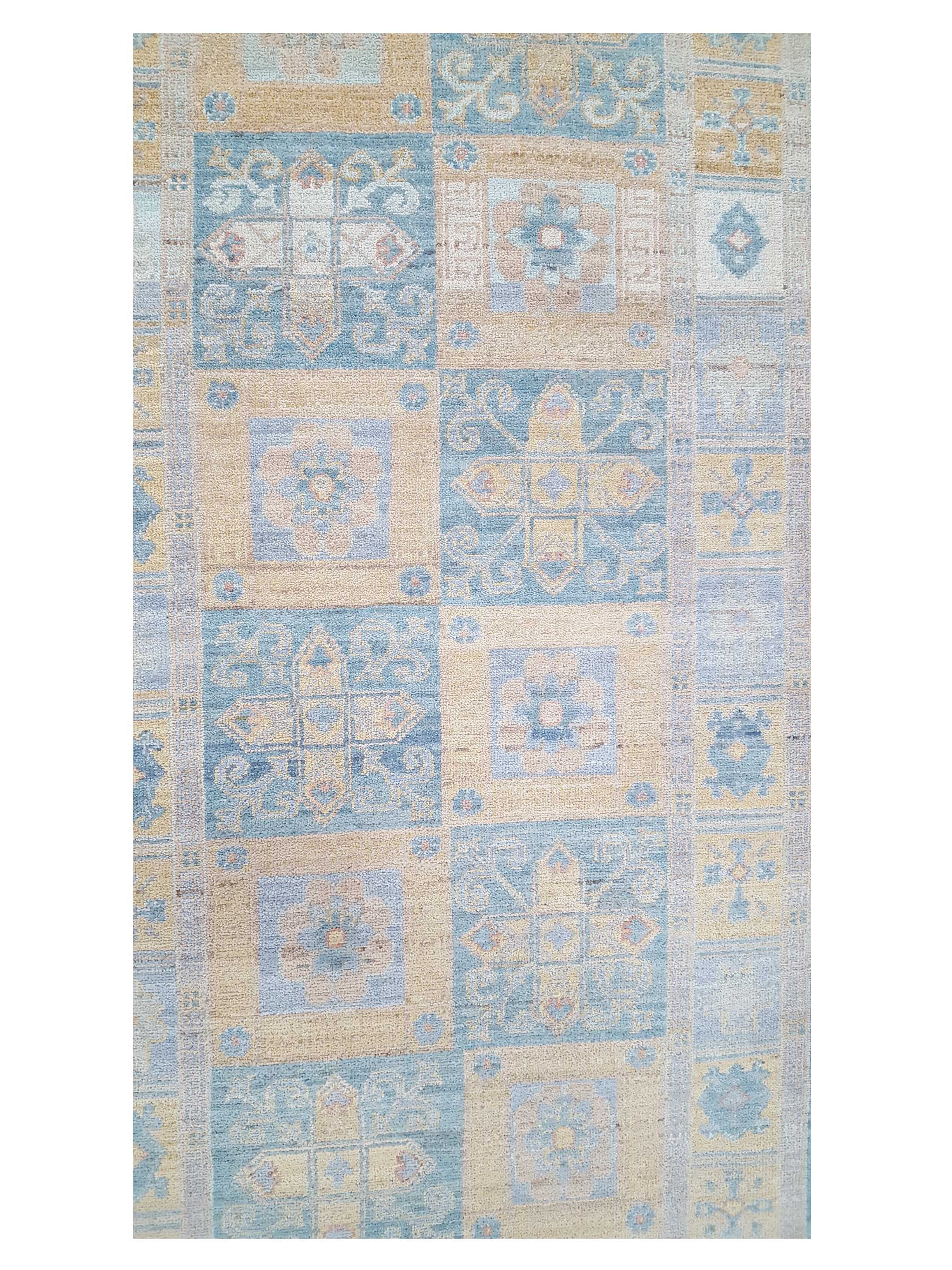 Ziegler Hand Knotted Blue 3x10 - Image 5 of 6