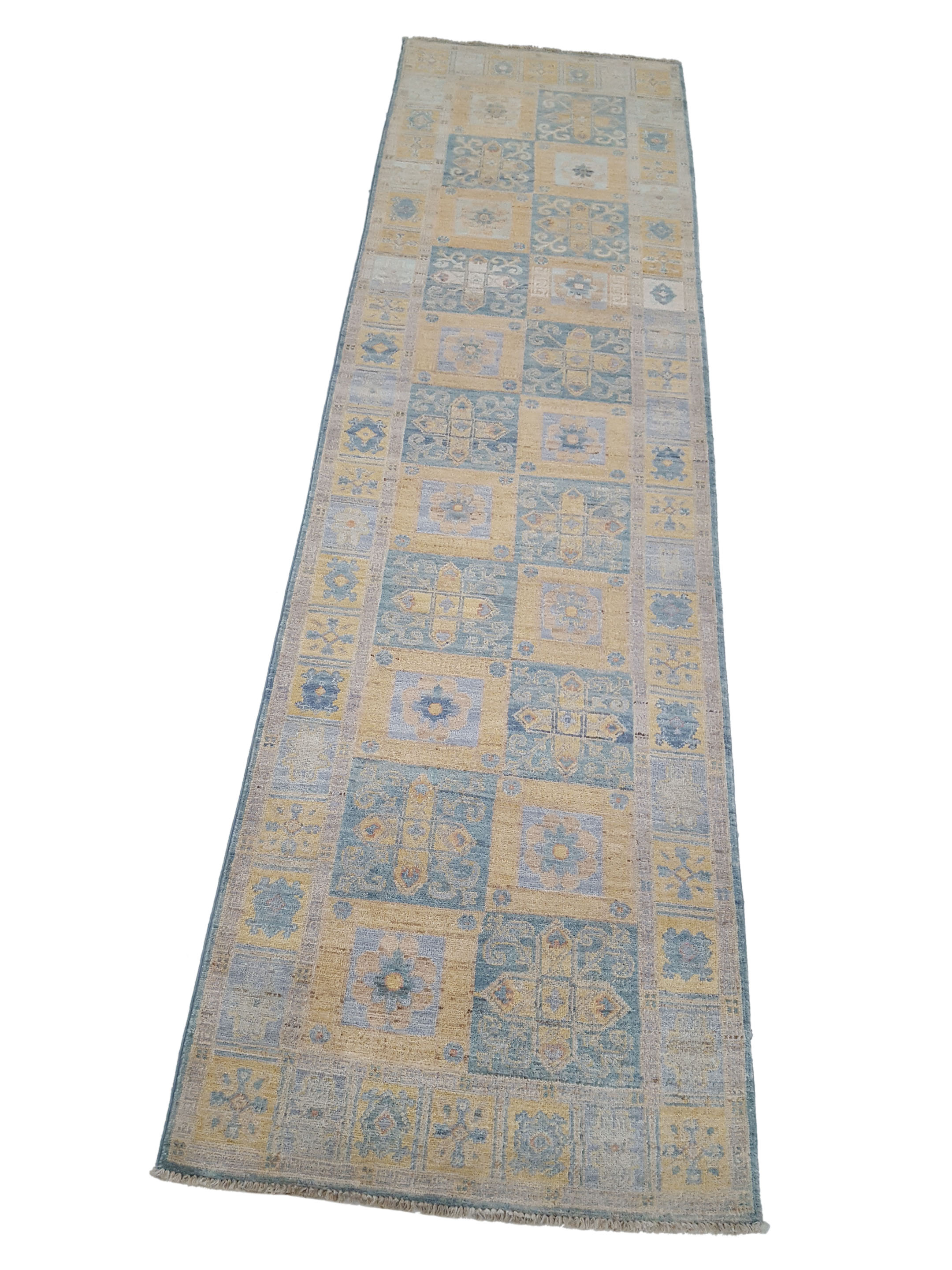 Ziegler Hand Knotted Blue 3x10 - Image 6 of 6