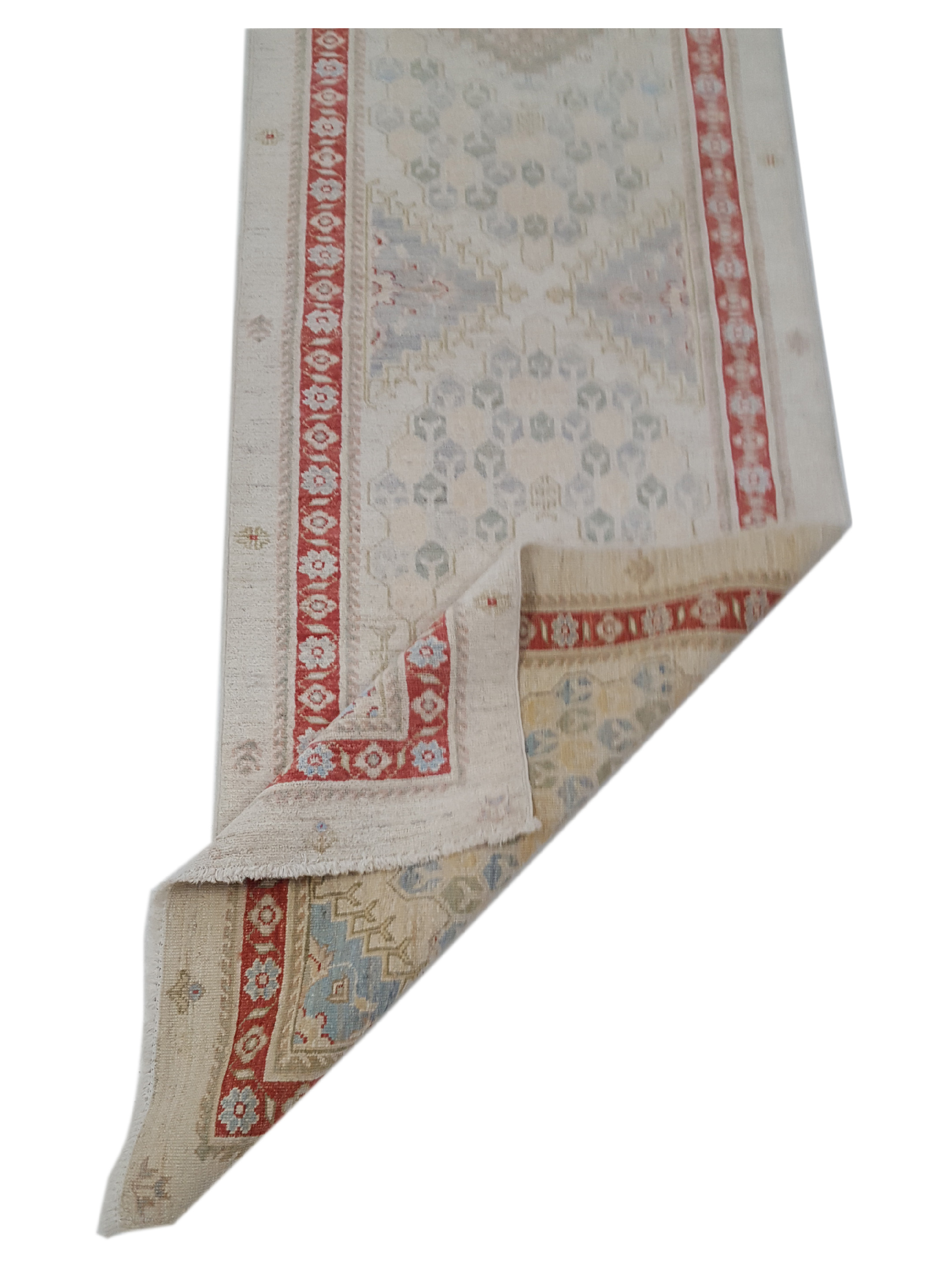 Ziegler Hand Knotted Ivory 2.6x8 - Image 3 of 6