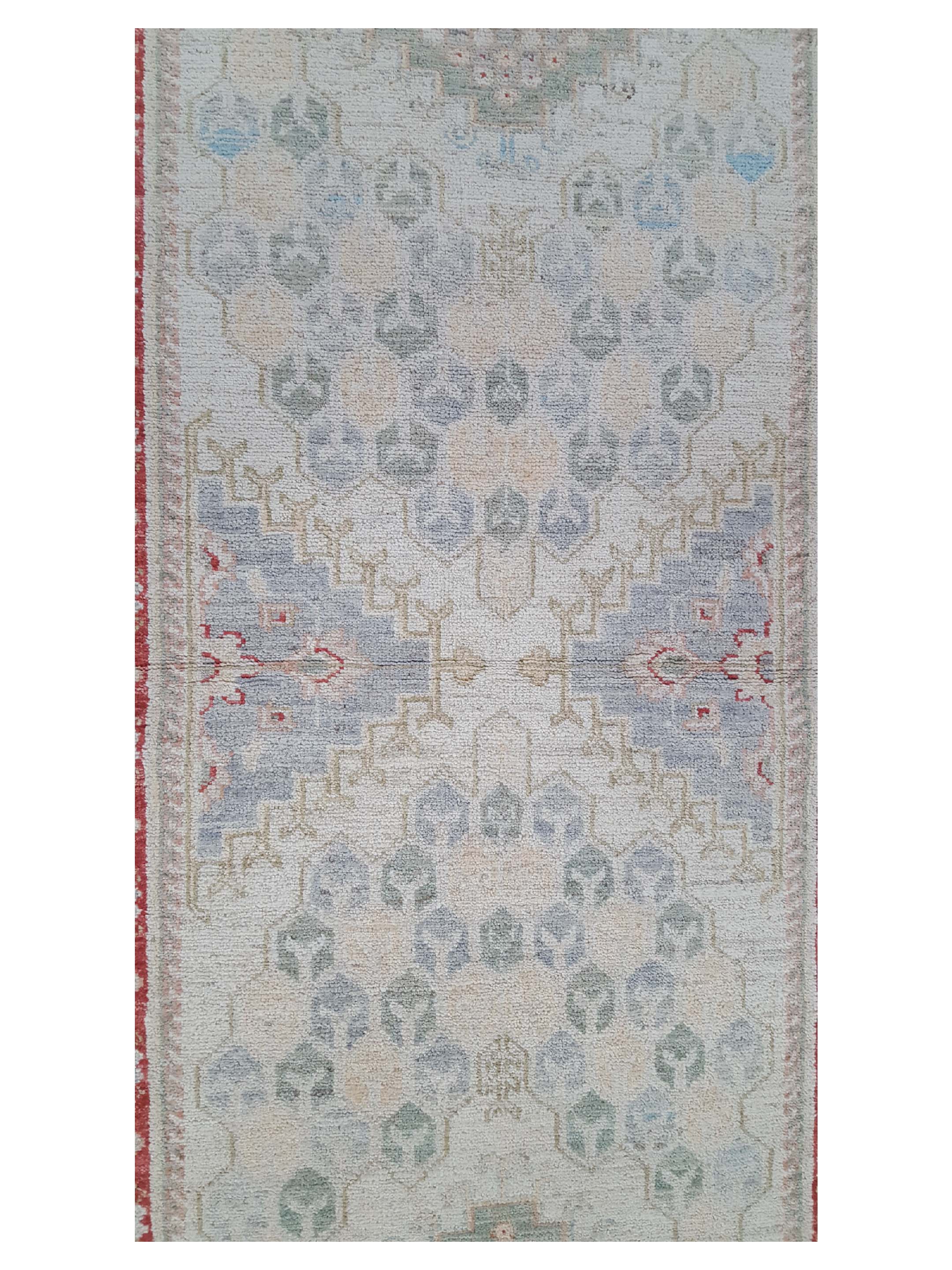 Ziegler Hand Knotted Ivory 2.6x8 - Image 5 of 6