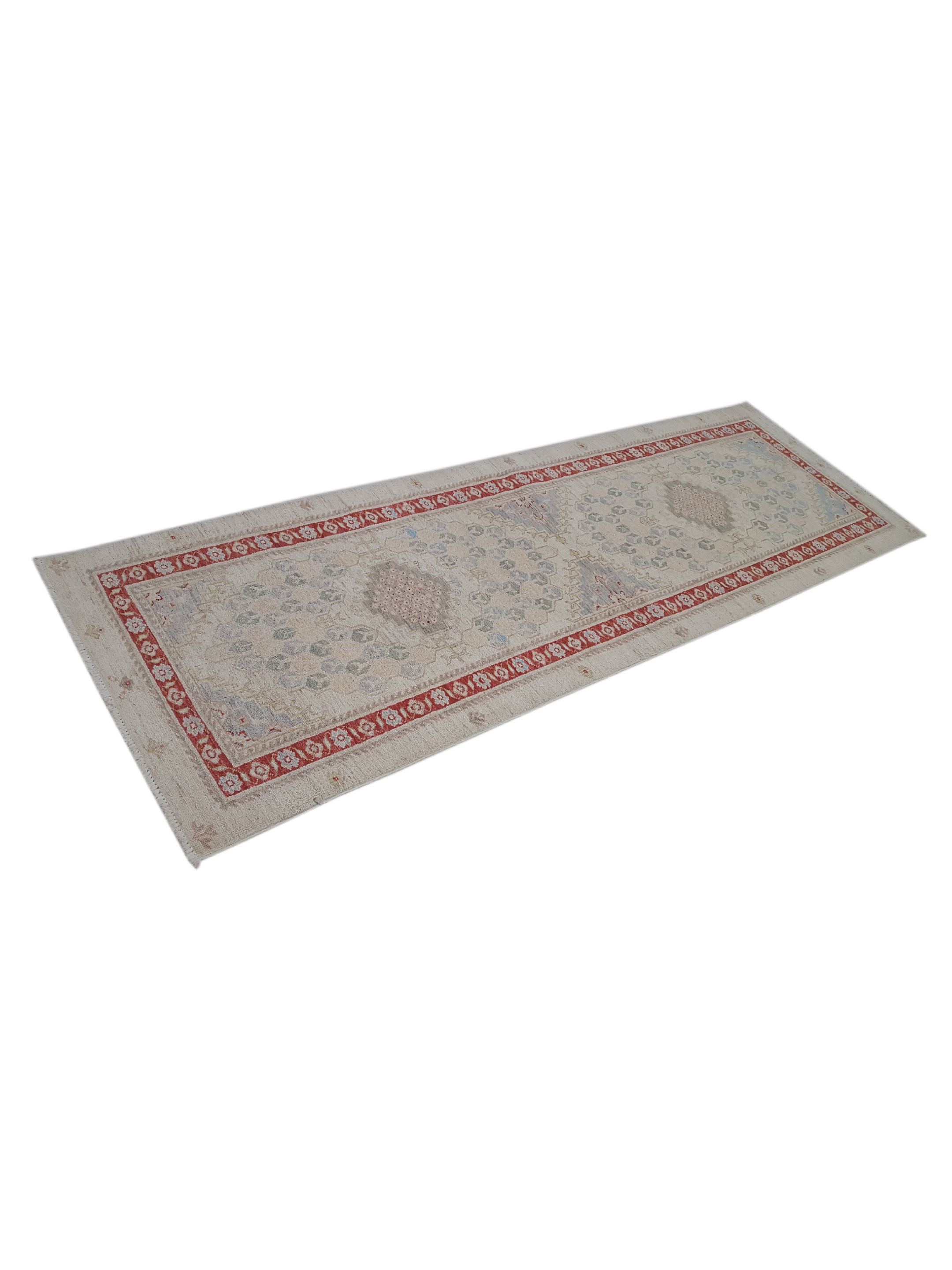 Ziegler Hand Knotted Ivory 2.6x8 - Image 6 of 6