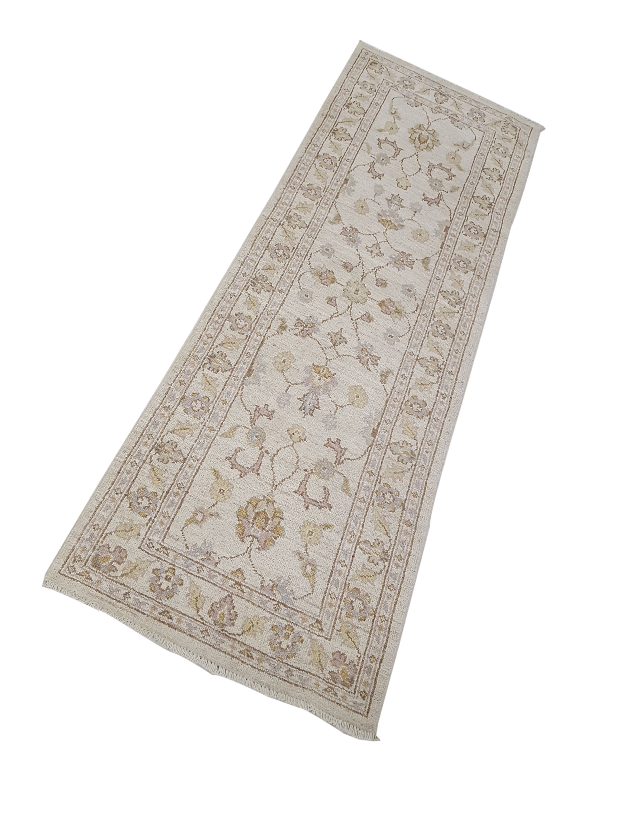 Ziegler Hand Knotted Ivory 2x6 - Image 4 of 4