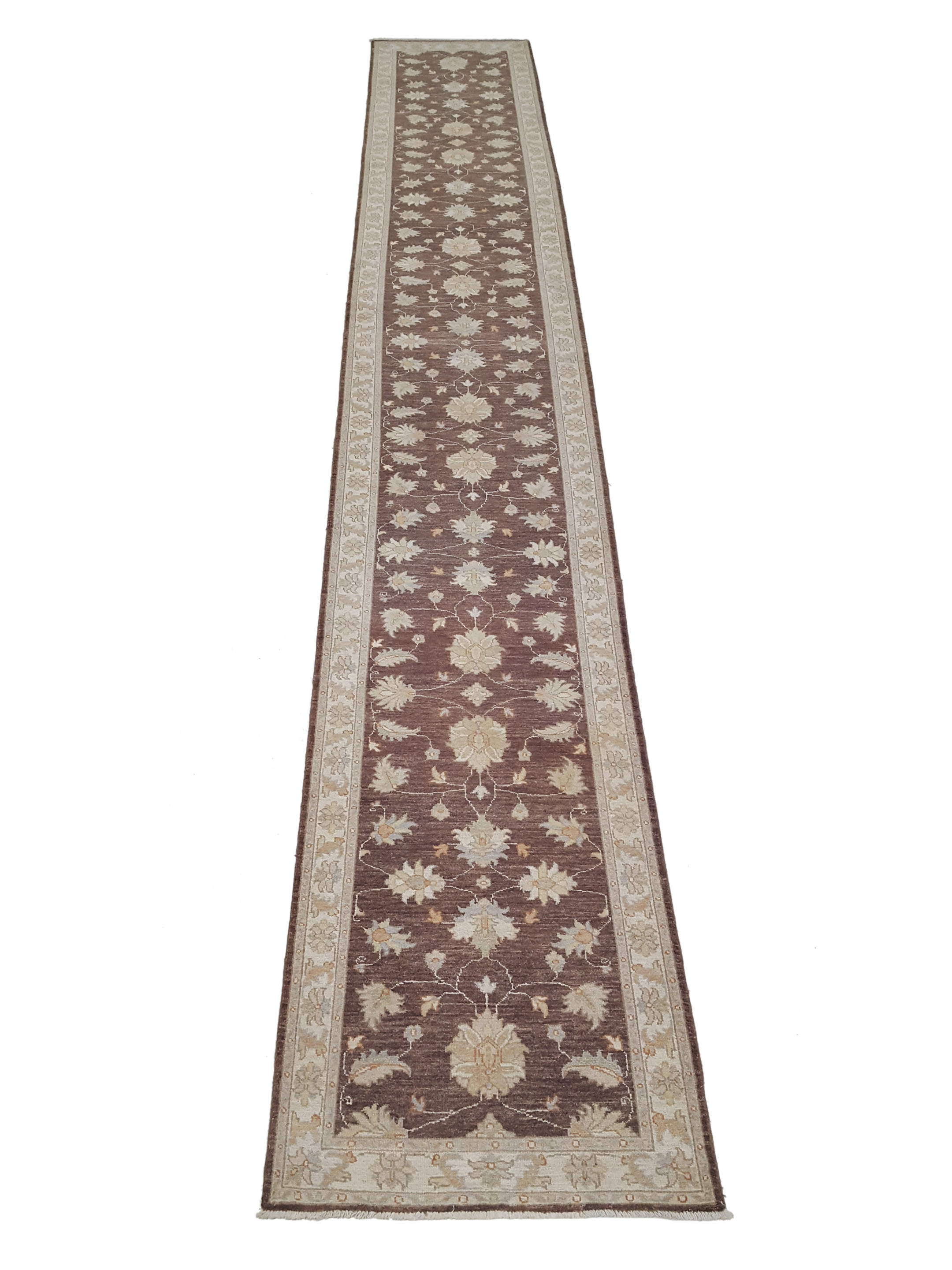 Ziegler Hand Knotted Brown 3x19 - Image 2 of 6