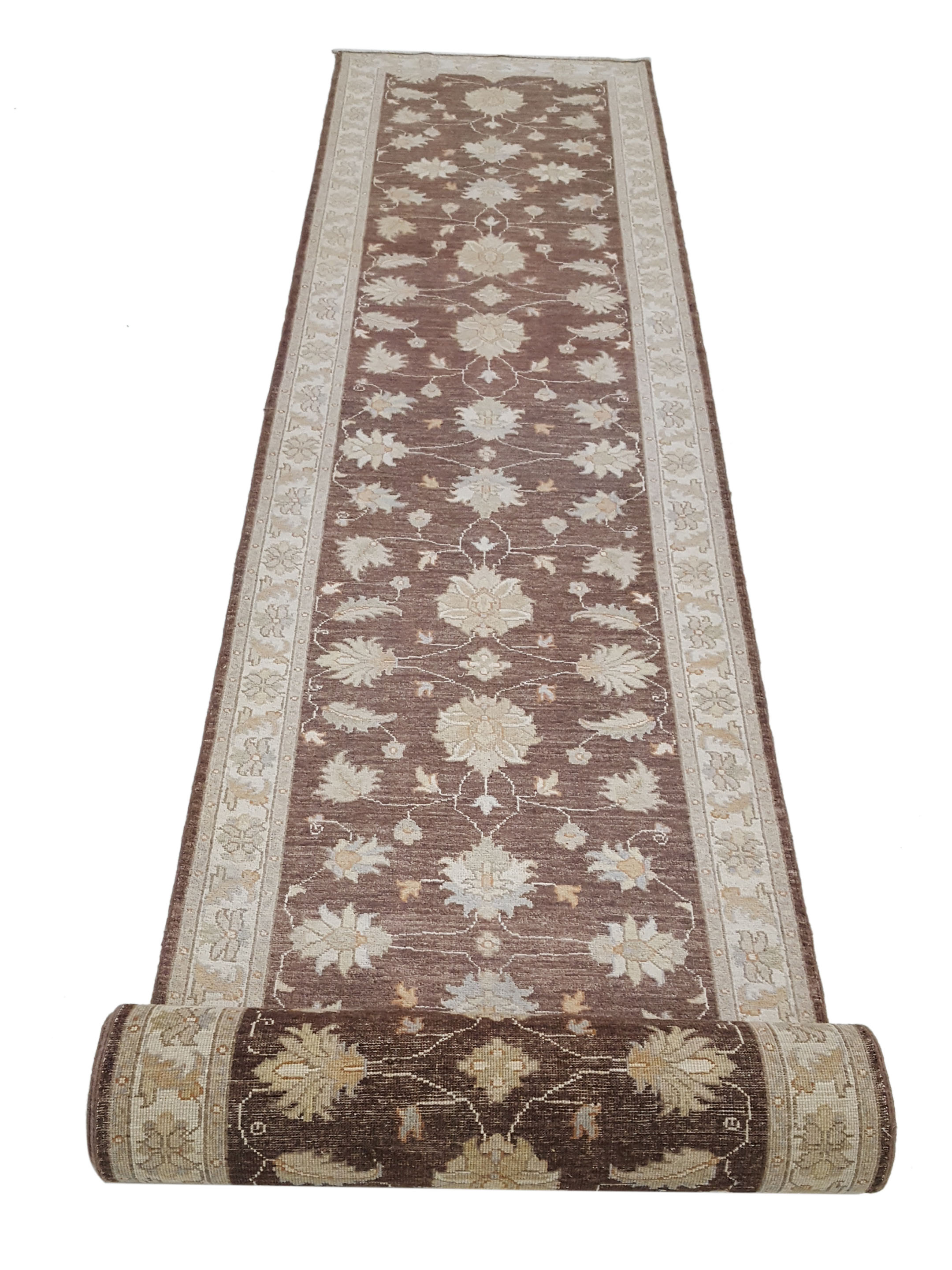 Ziegler Hand Knotted Brown 3x19 - Image 3 of 6