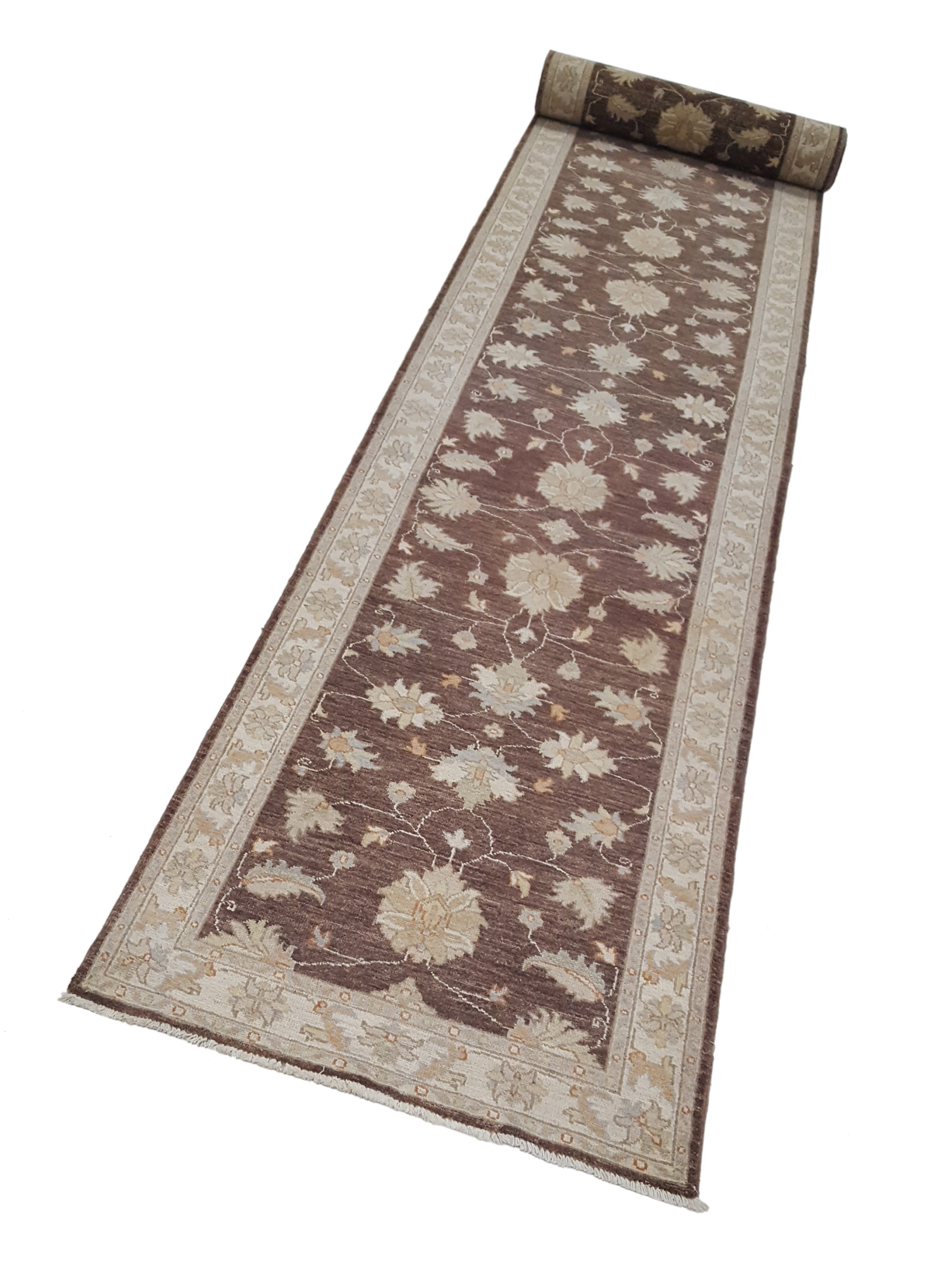 Ziegler Hand Knotted Brown 3x19 - Image 6 of 6