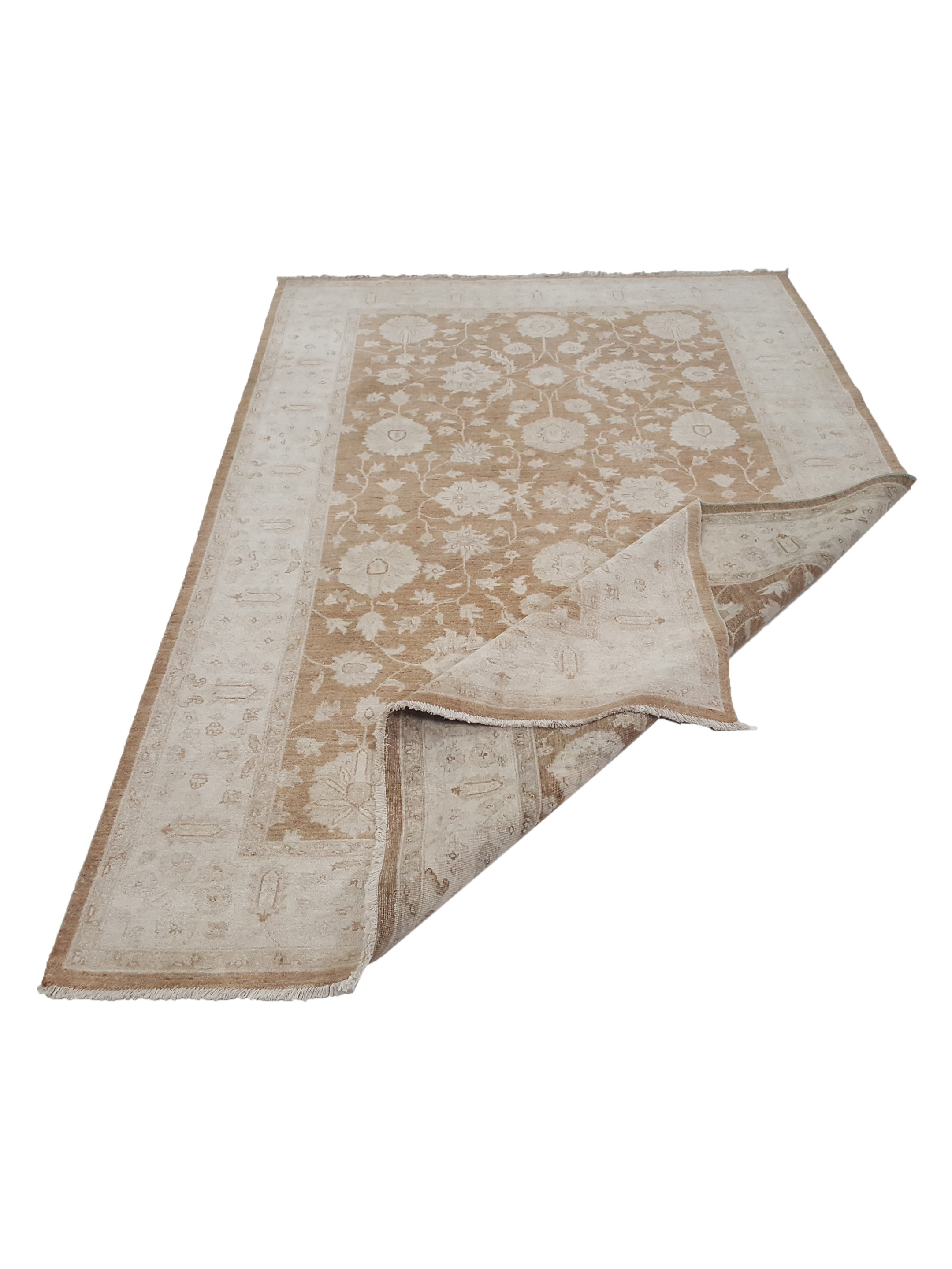 Ziegler Hand Knotted Lt.Brown 6x9 - Image 3 of 6