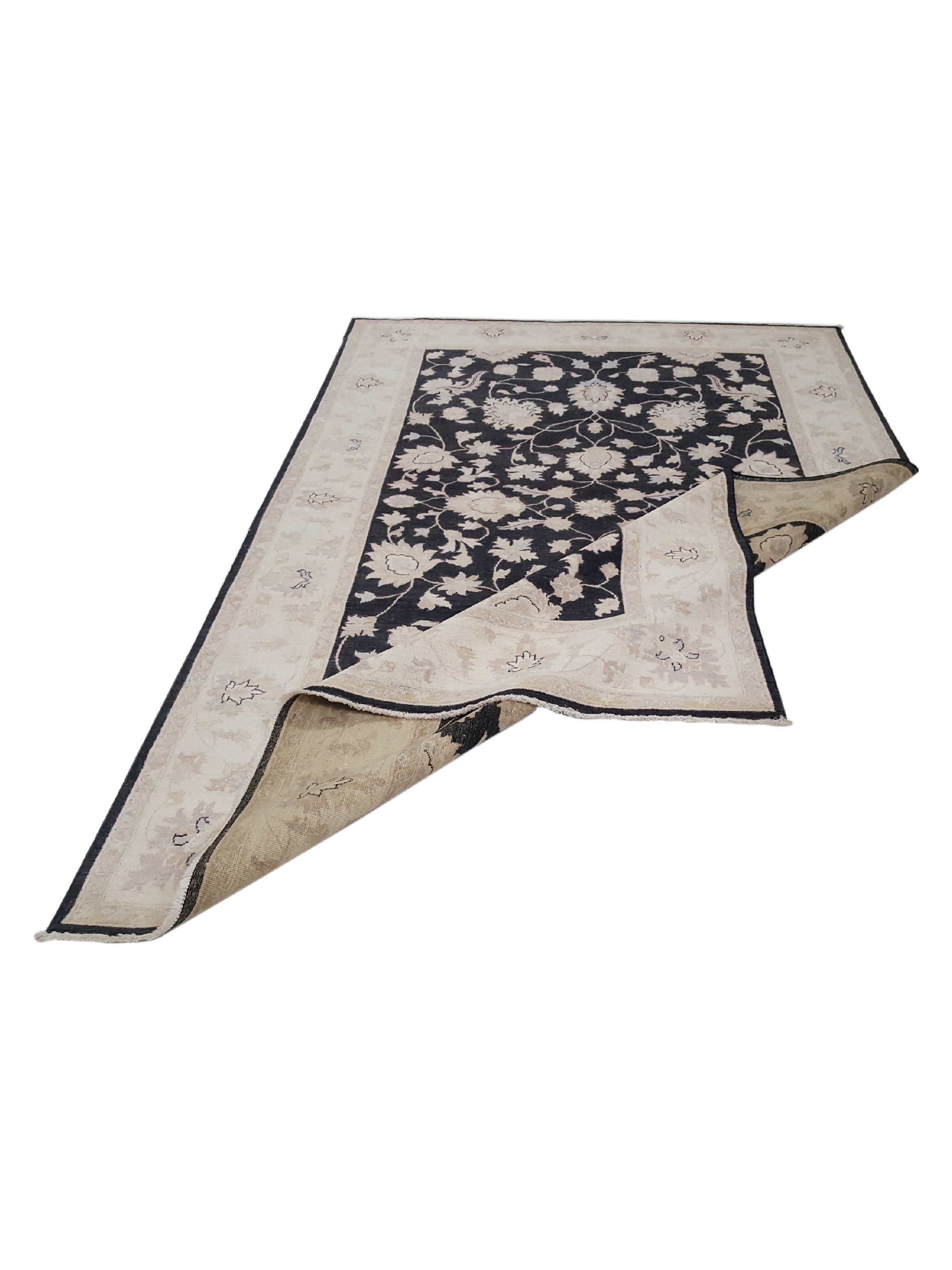 Ziegler Hand Knotted Black 6x10 - Image 3 of 6