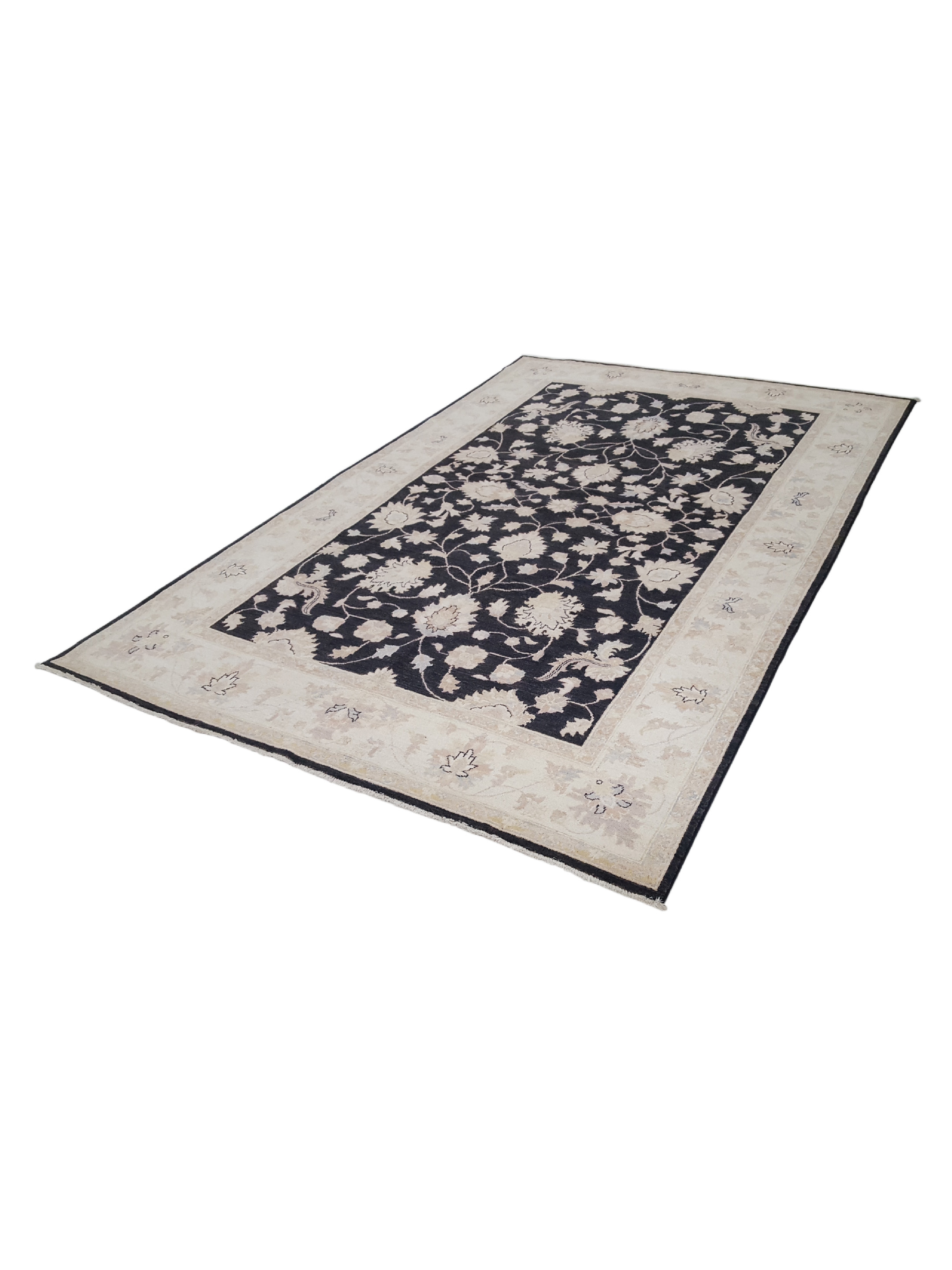 Ziegler Hand Knotted Black 6x10 - Image 6 of 6