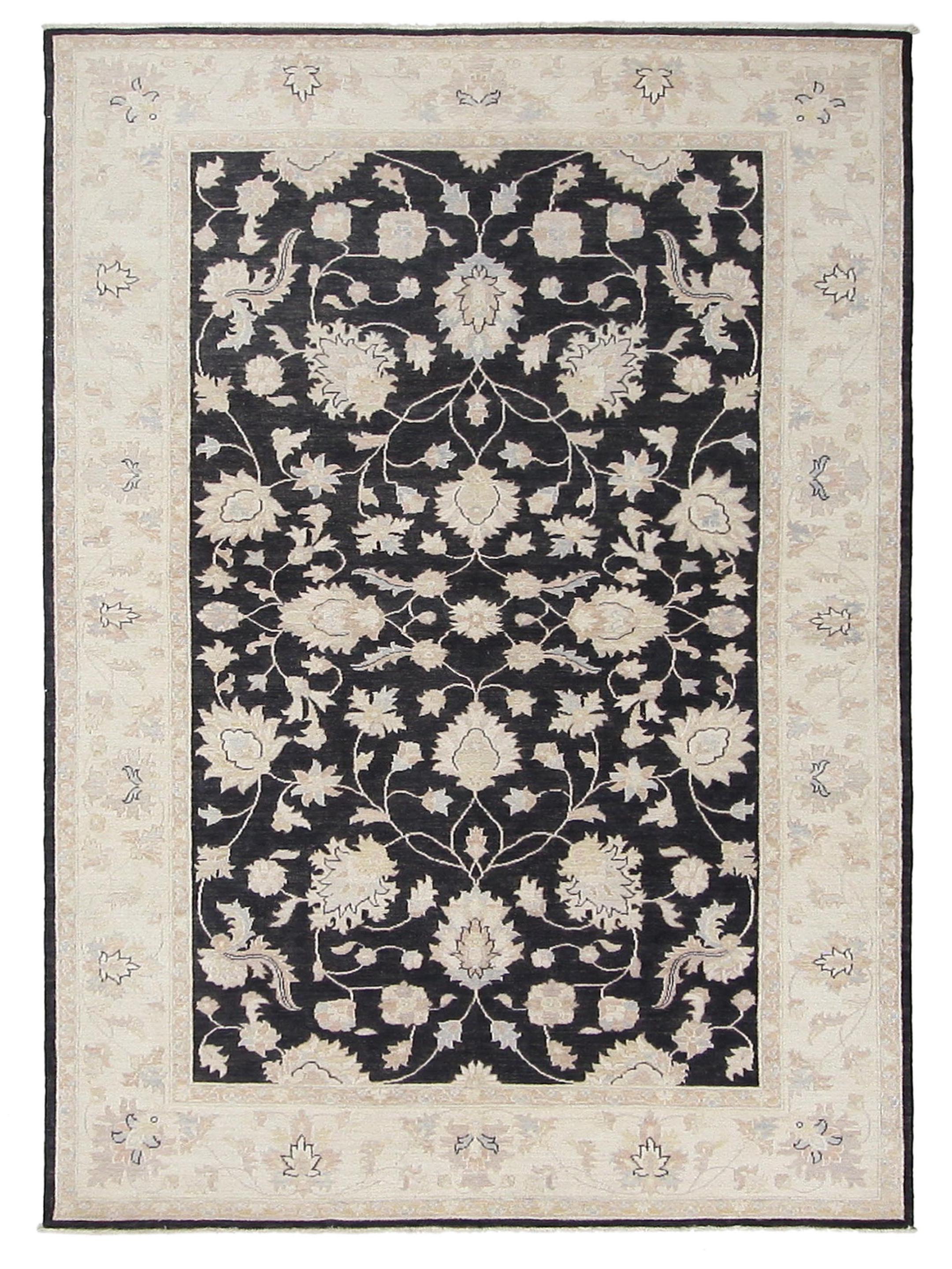 Ziegler Hand Knotted Black 6x10