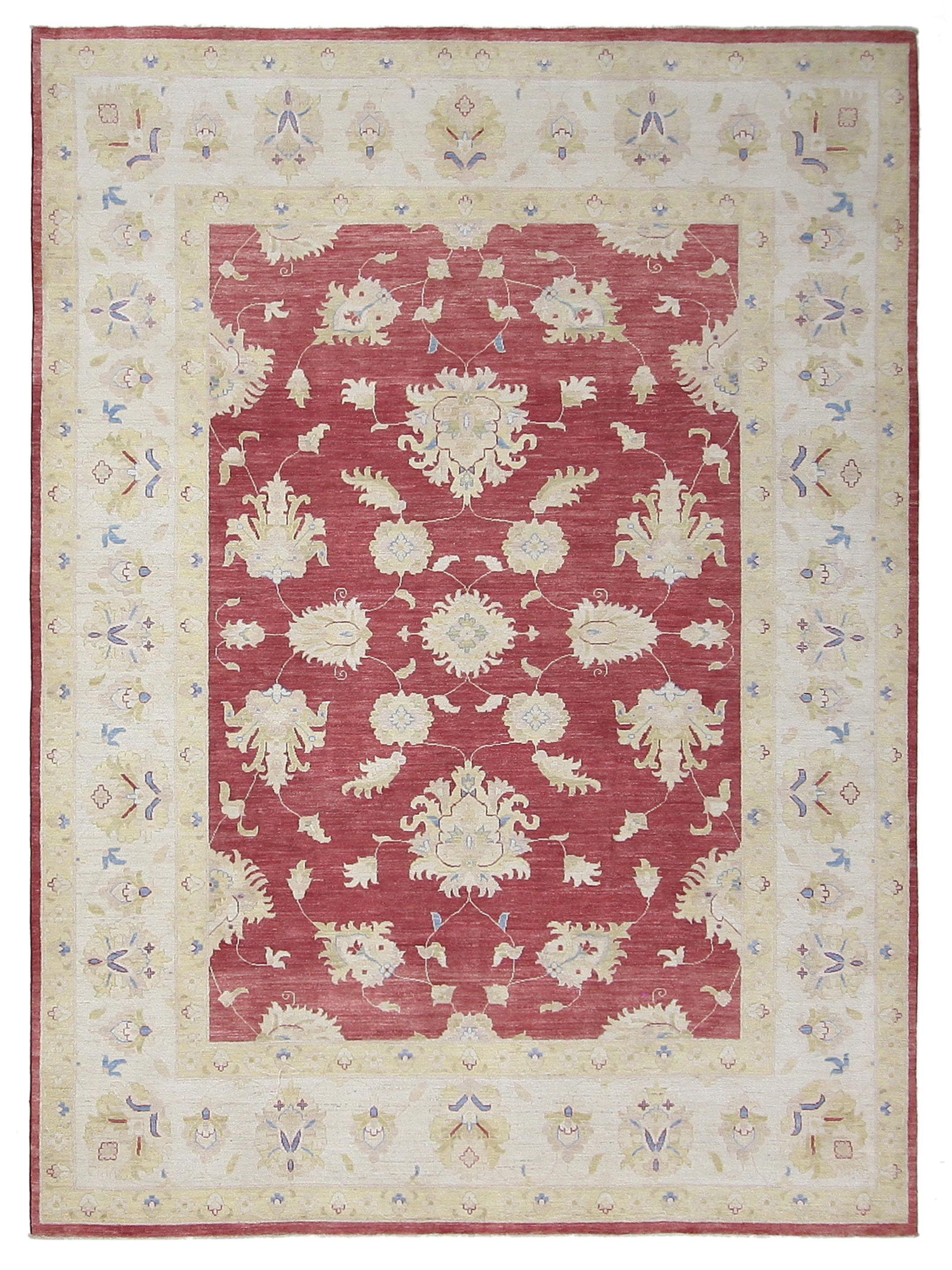 Ziegler Hand Knotted Orange 8x11