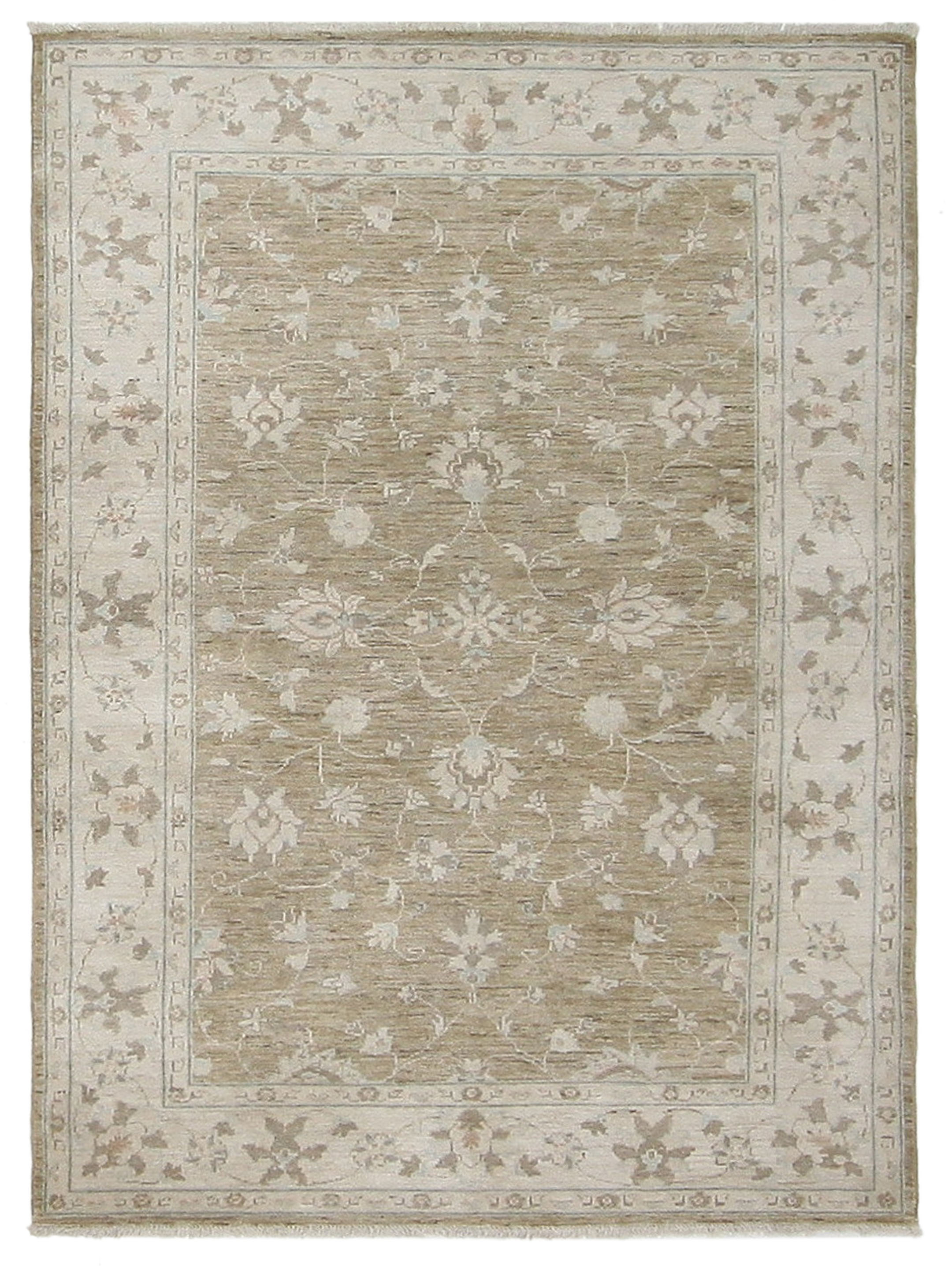 Ziegler Hand Knotted Brown 5x7