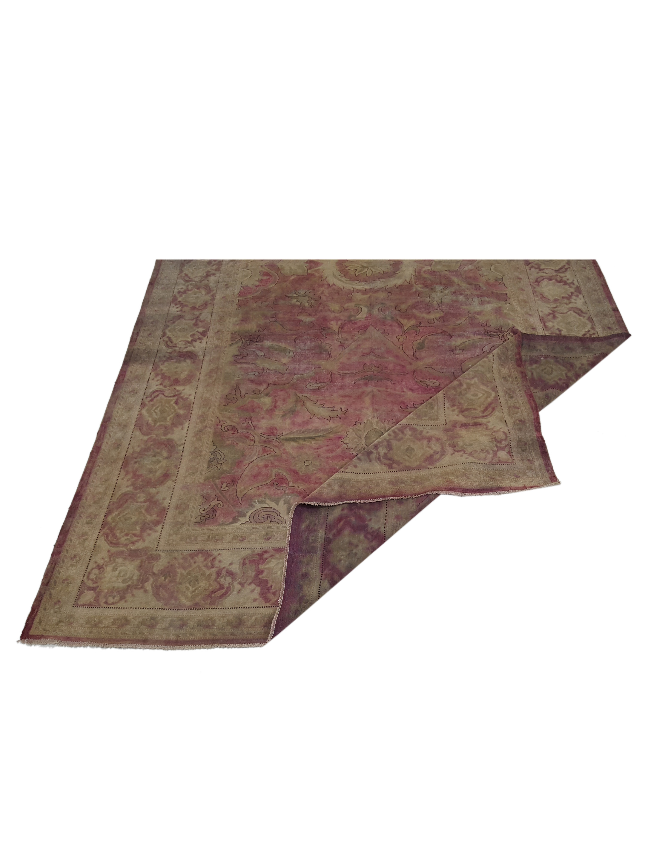 Antique Agra Pink Rust 10x19 - Image 3 of 7