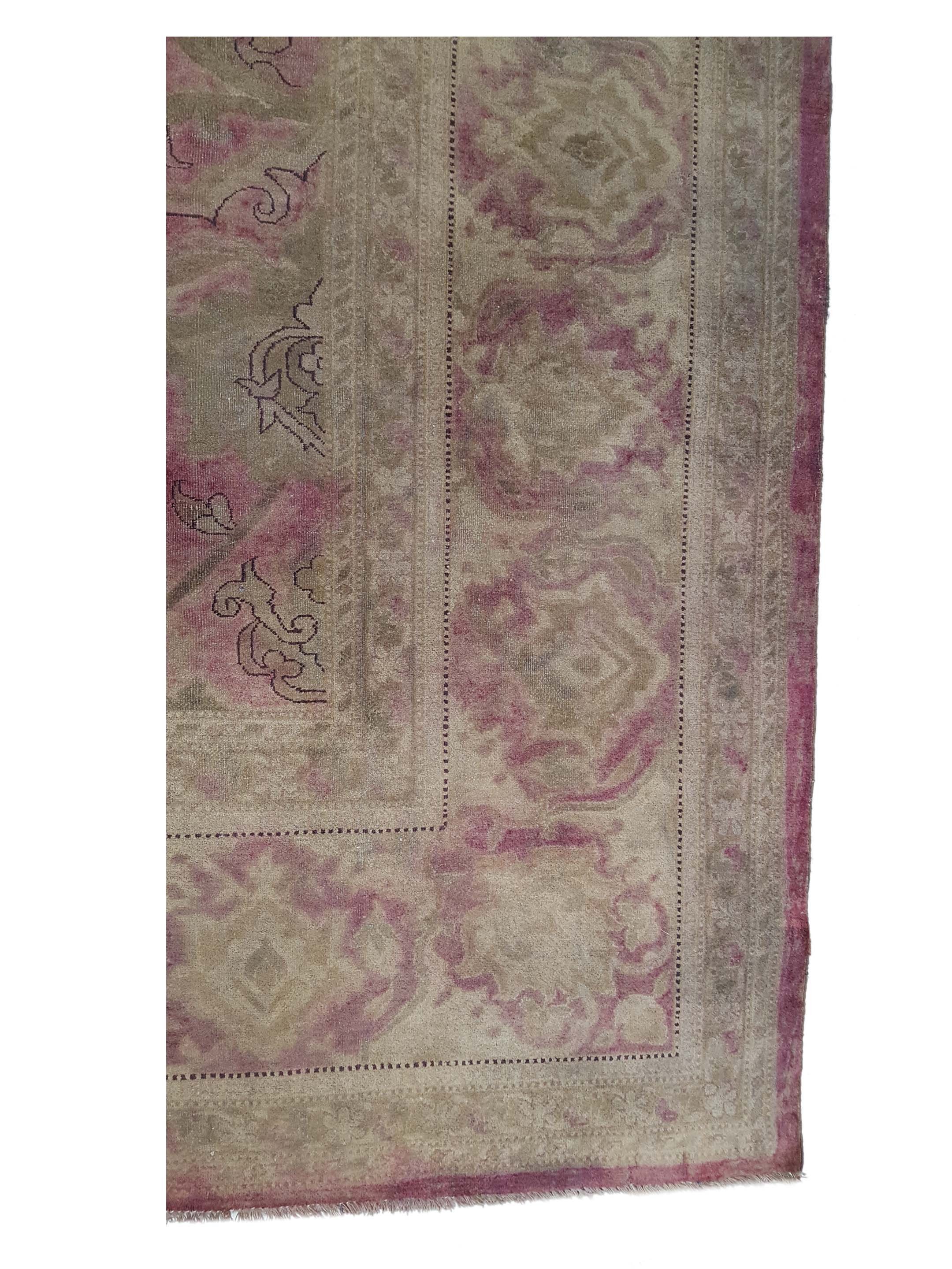 Antique Agra Pink Rust 10x19 - Image 4 of 7