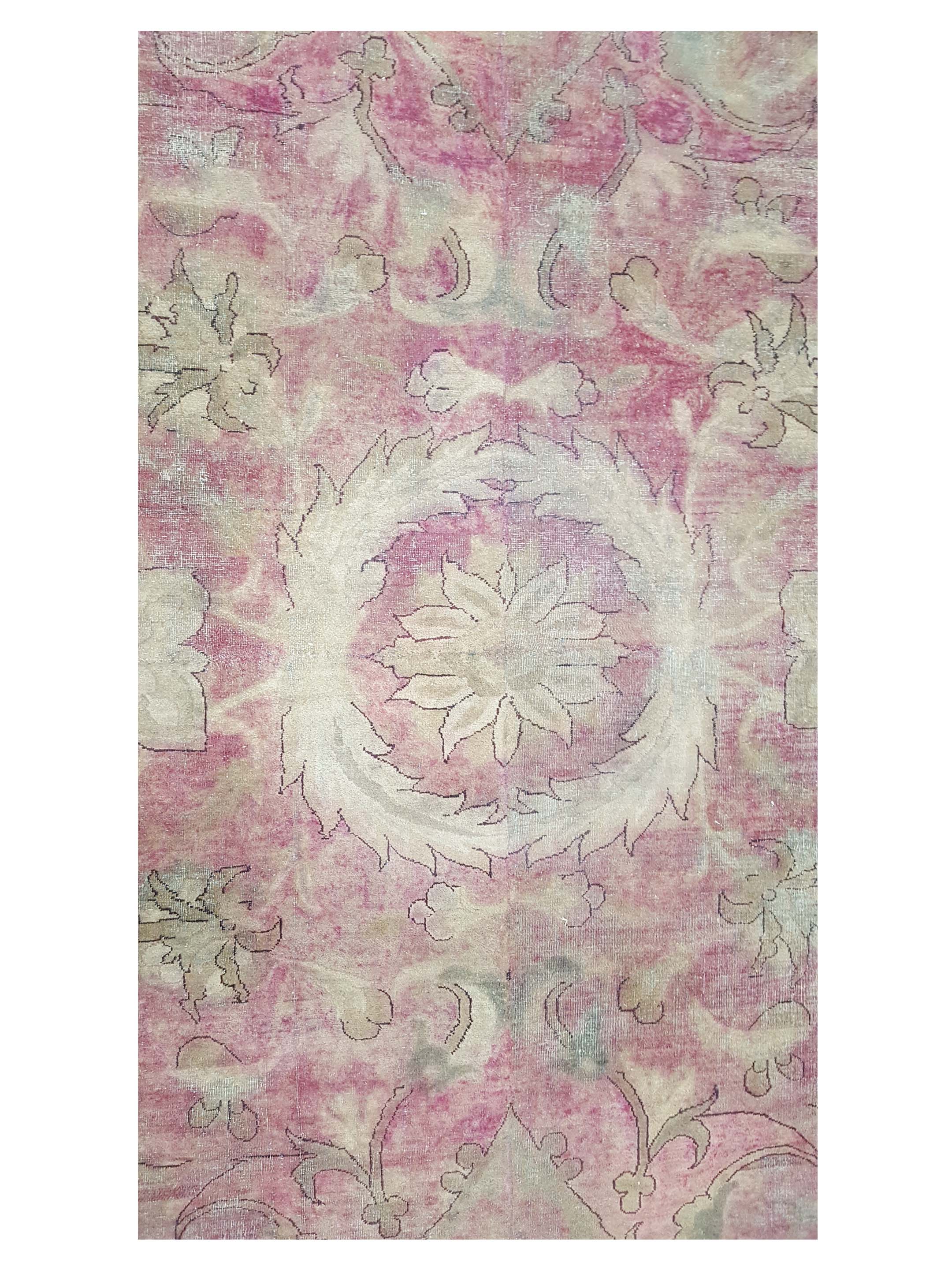 Antique Agra Pink Rust 10x19 - Image 5 of 7