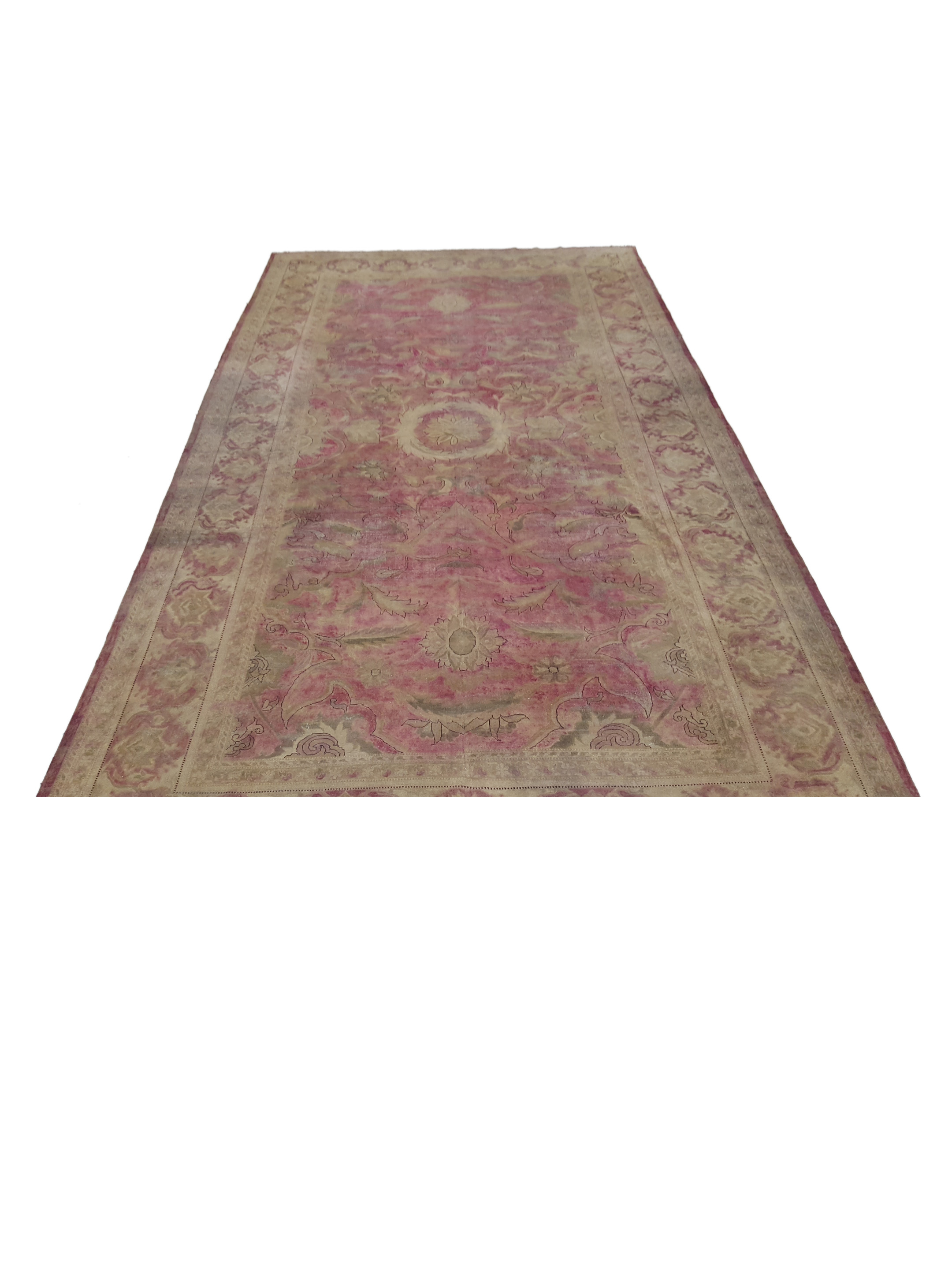 Antique Agra Pink Rust 10x19 - Image 7 of 7