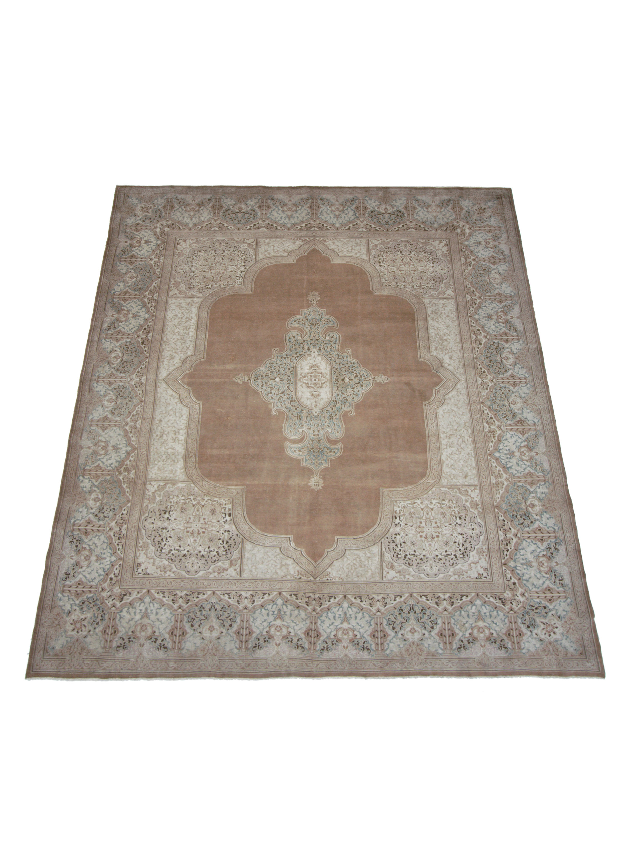 Kerman Hand Knotted Beige 10x14 - Image 2 of 5
