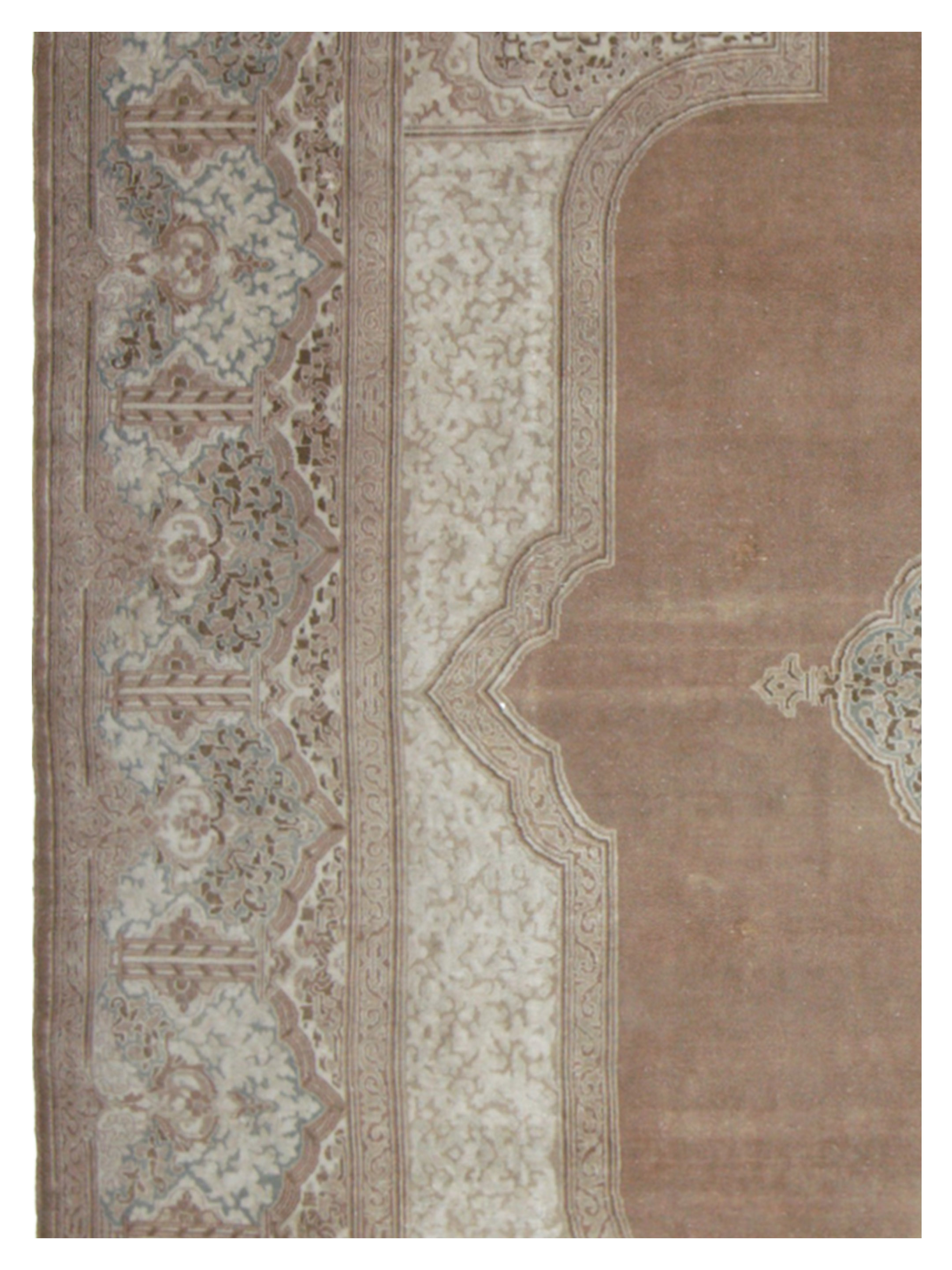 Kerman Hand Knotted Beige 10x14 - Image 4 of 5
