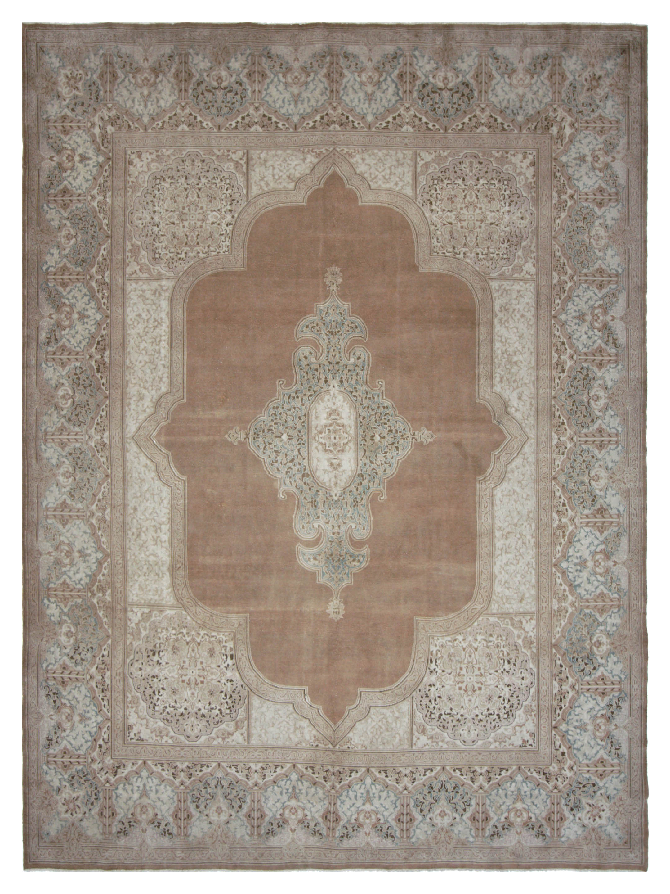 Kerman Hand Knotted Beige 10x14